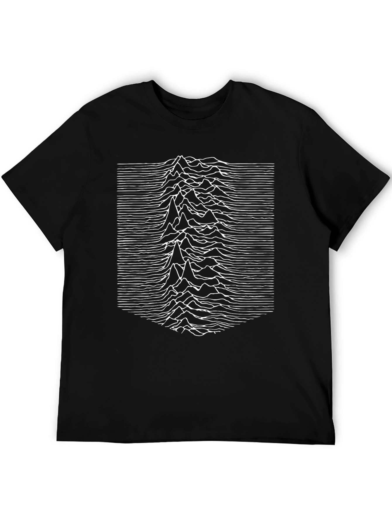 Black Joy Division Inspired Graphic Tee - Black view 5