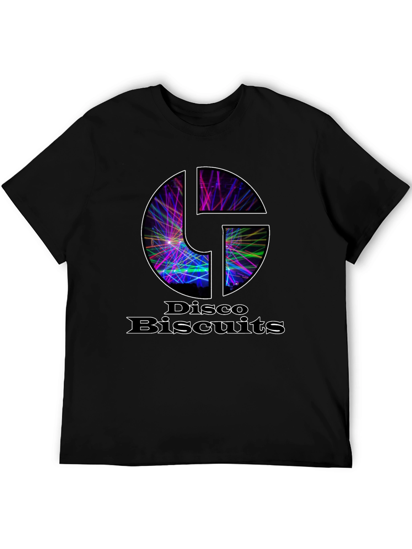 Black Disco Biscuits T-Shirt - Black Graphic Tee view 5