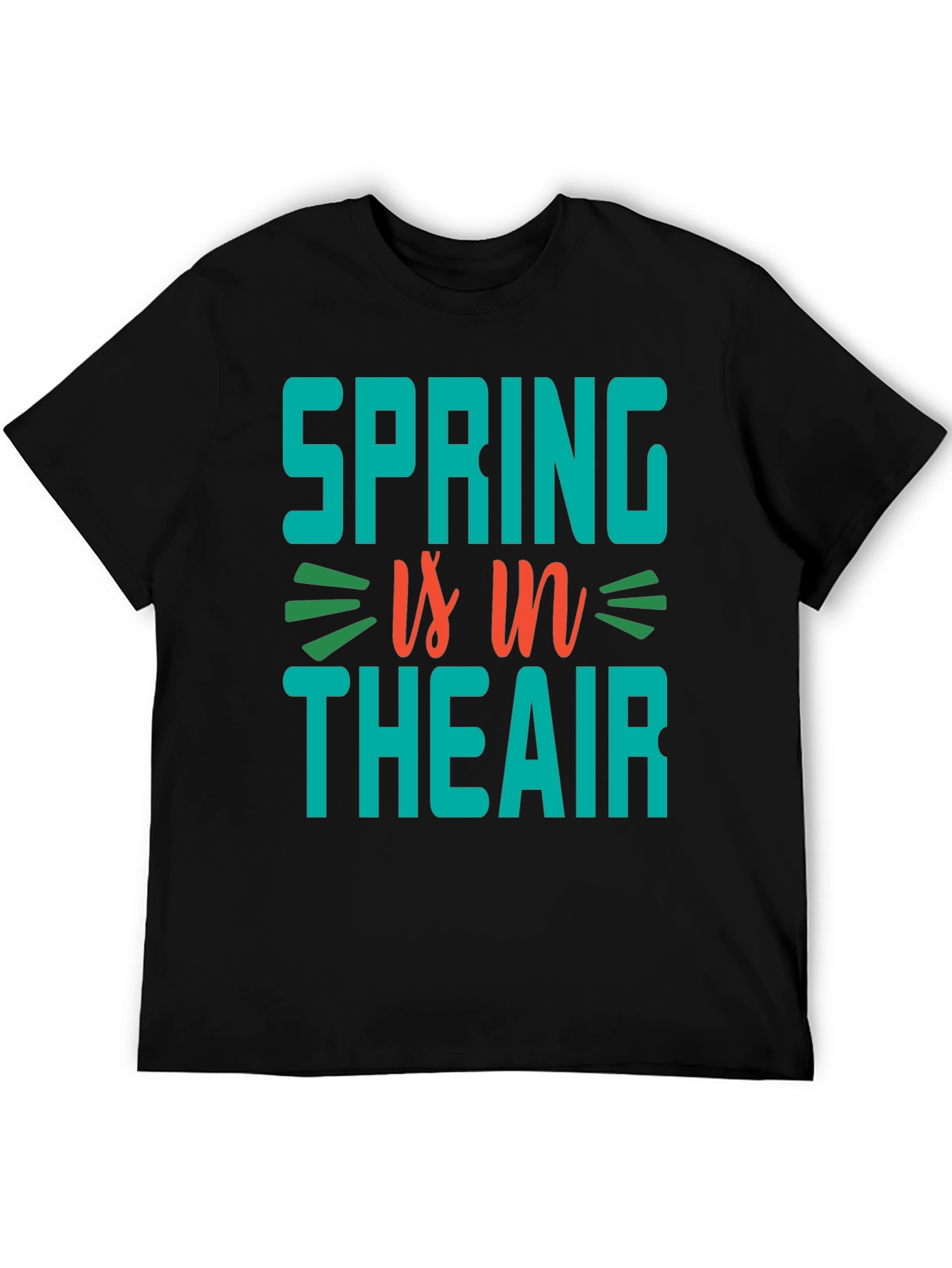 Black Spring is in the Air Graphic T-Shirt view 5