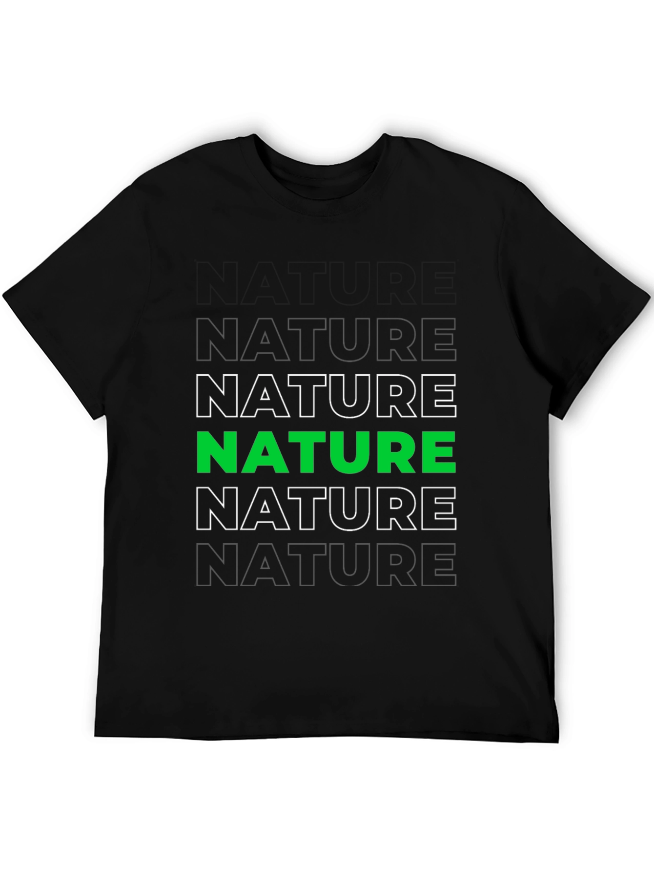 Black Nature Graphic Tee - Eco-Friendly Fashion view 5