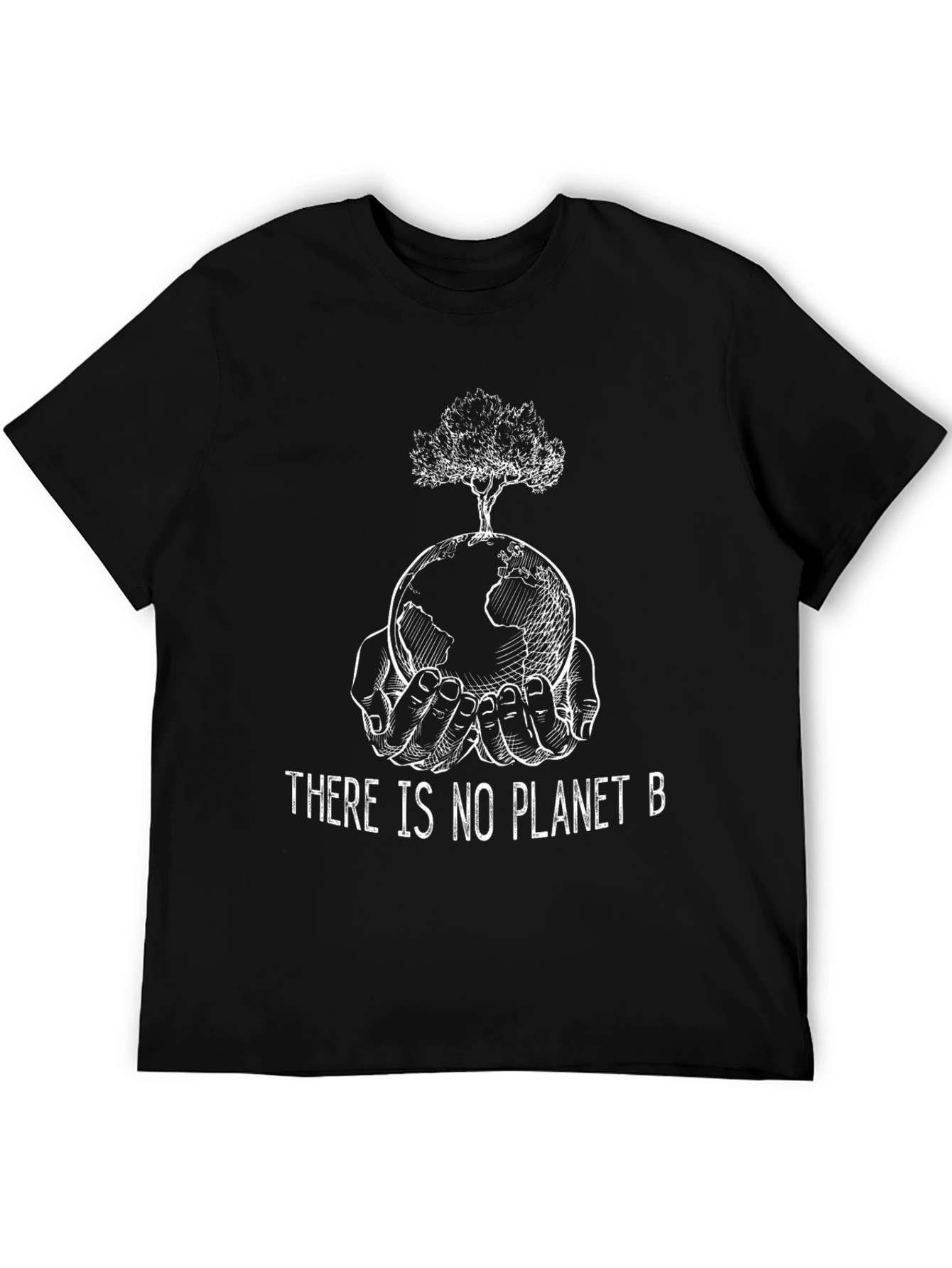 Black Eco-Friendly 'No Planet B' Graphic Tee view 5