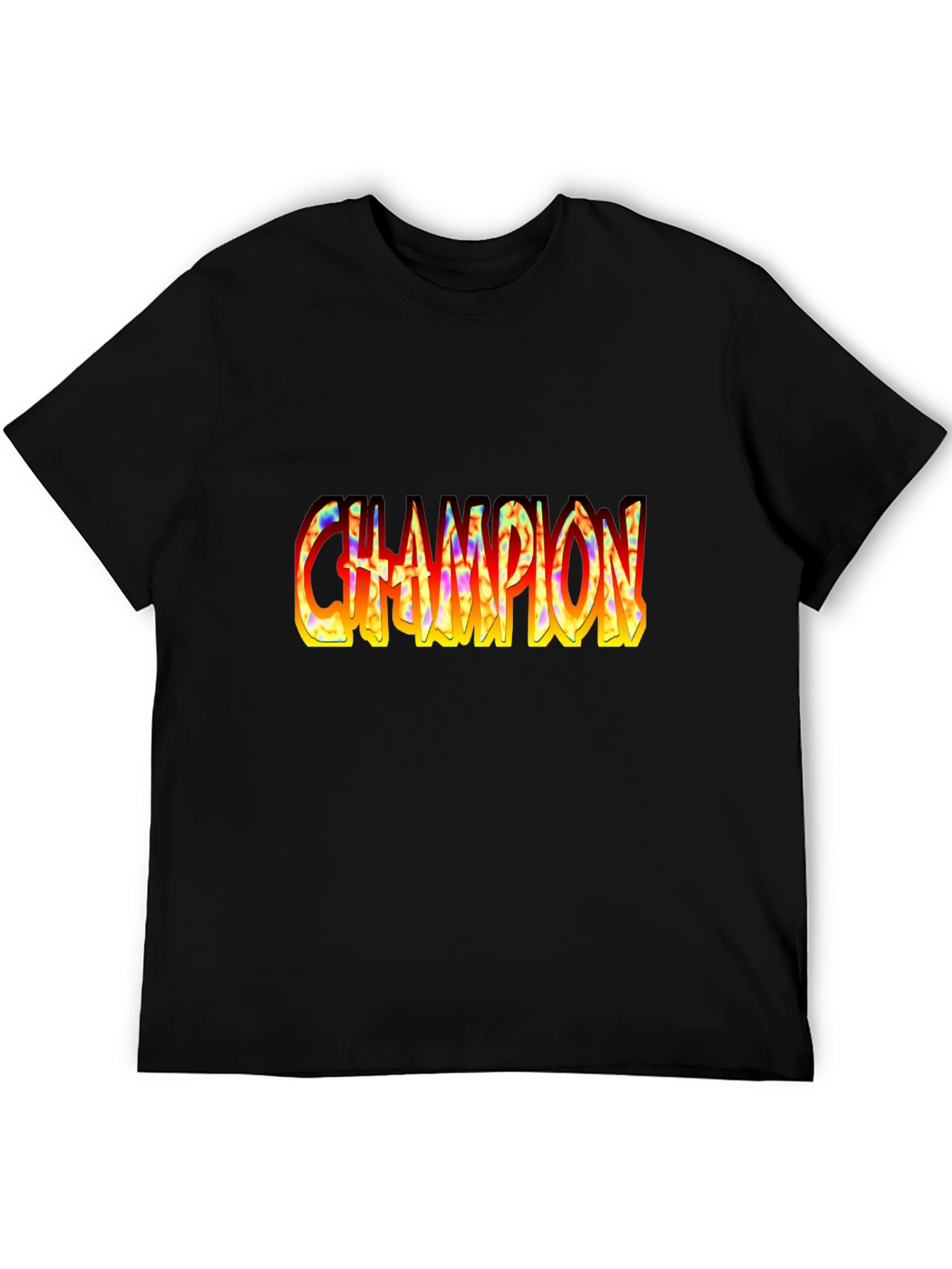 Black Champion Graphic Print Black T-Shirt view 5
