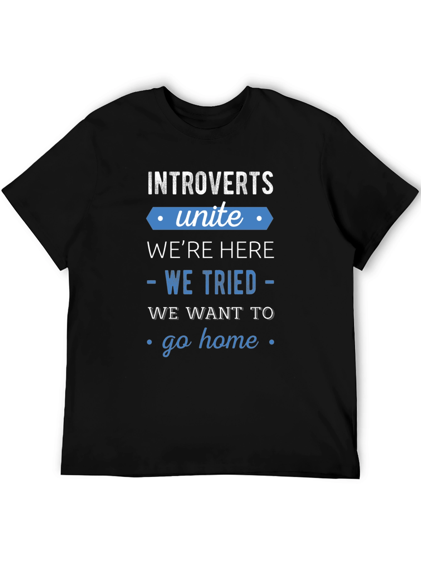 Black Introverts Unite Graphic Tee view 5