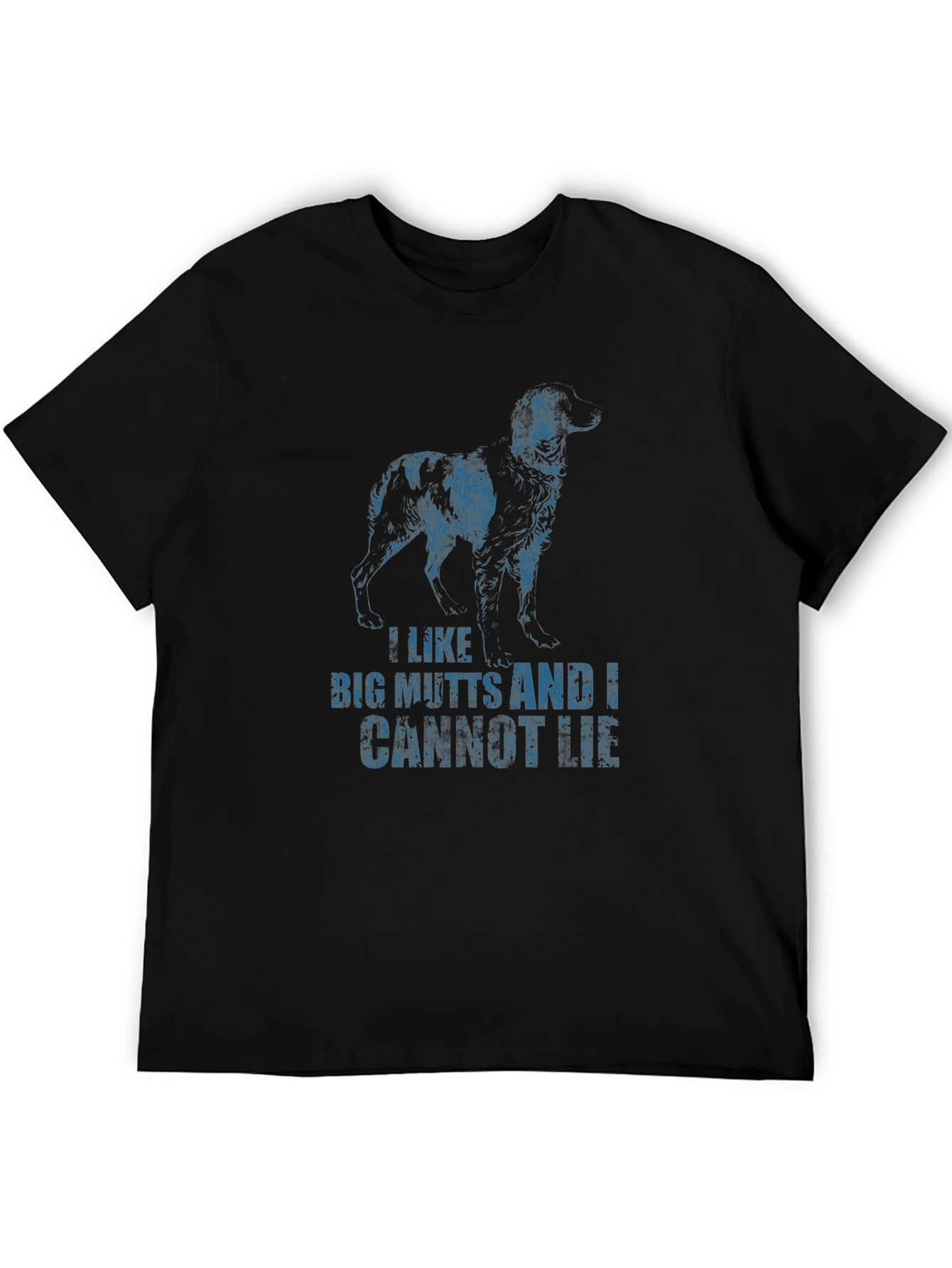 Black I Like Big Mutts Funny Dog Graphic T-Shirt view 5