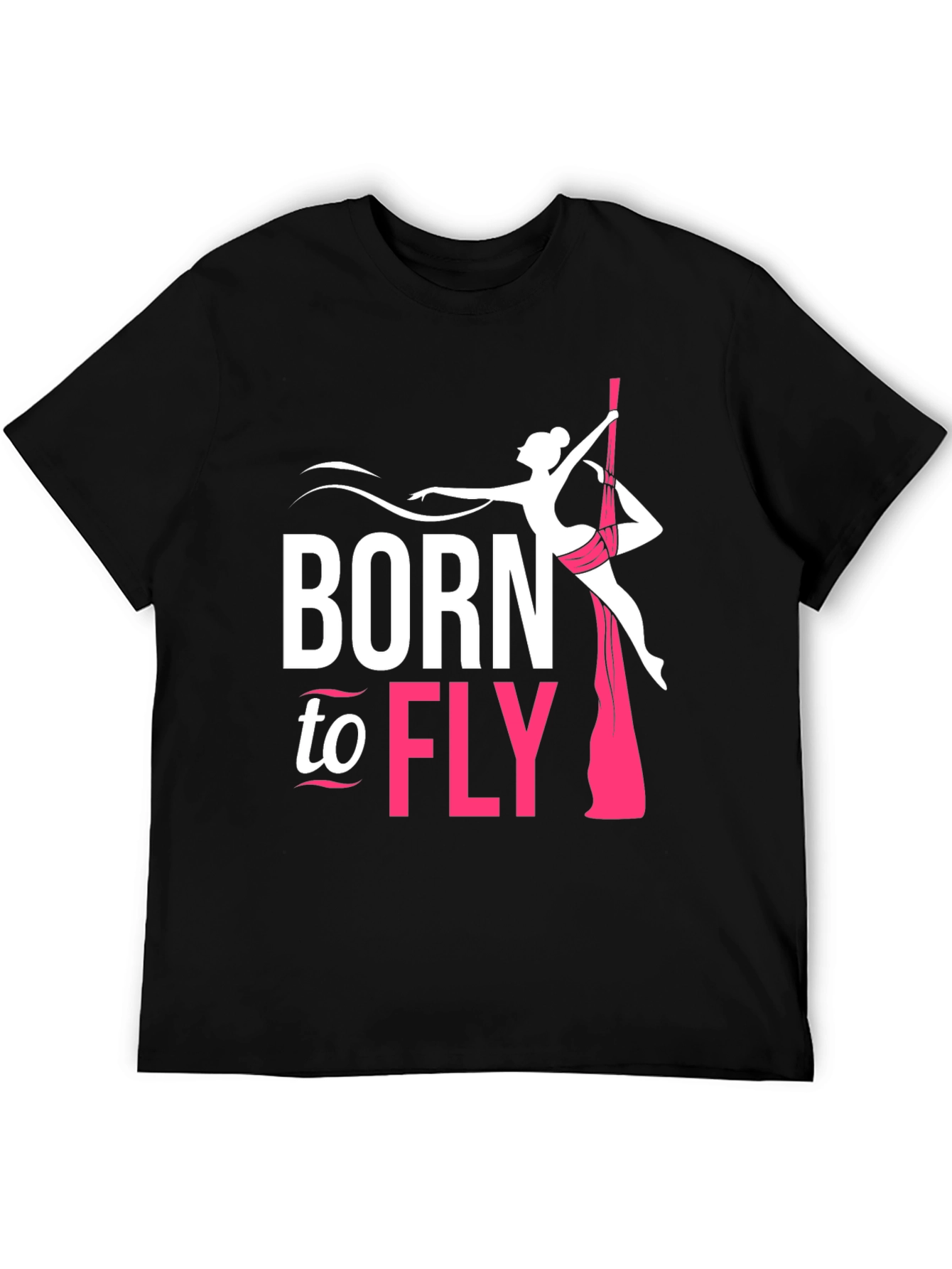Black Born To Fly Aerial Silk T-Shirt view 5