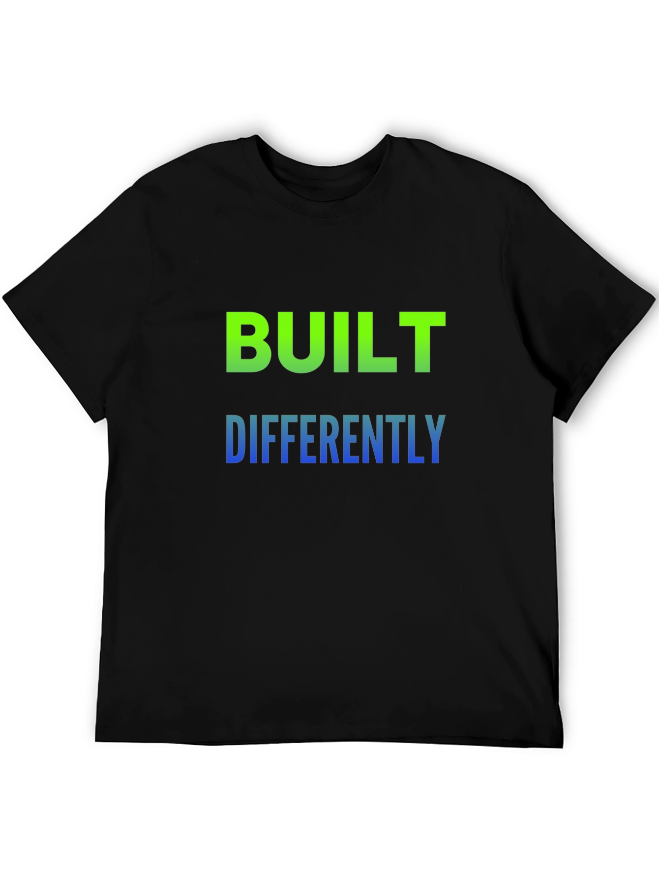 Black Built Differently Graphic Tee - Black Cotton T-Shirt view 5