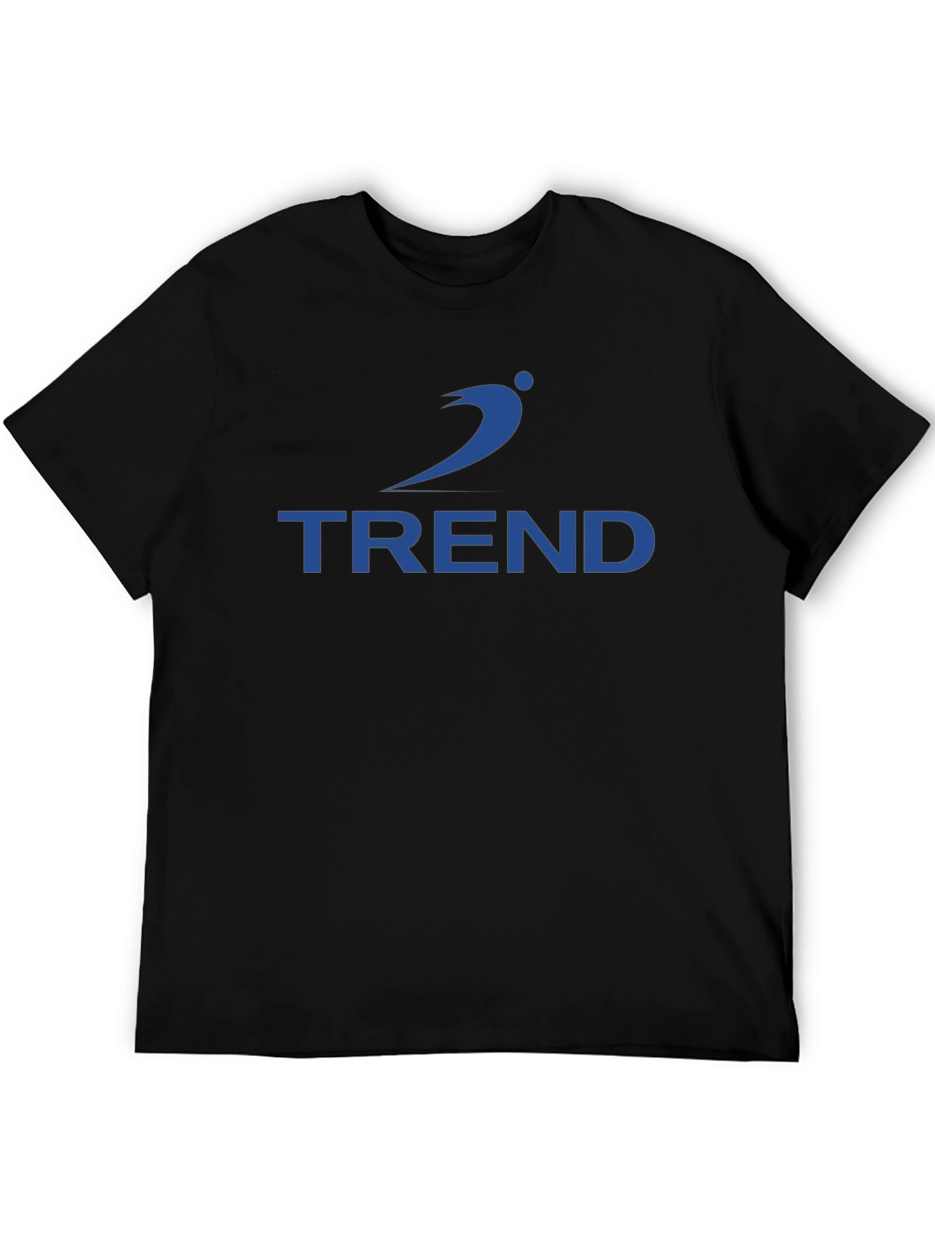 Black Trend Graphic Print Black T-Shirt view 5