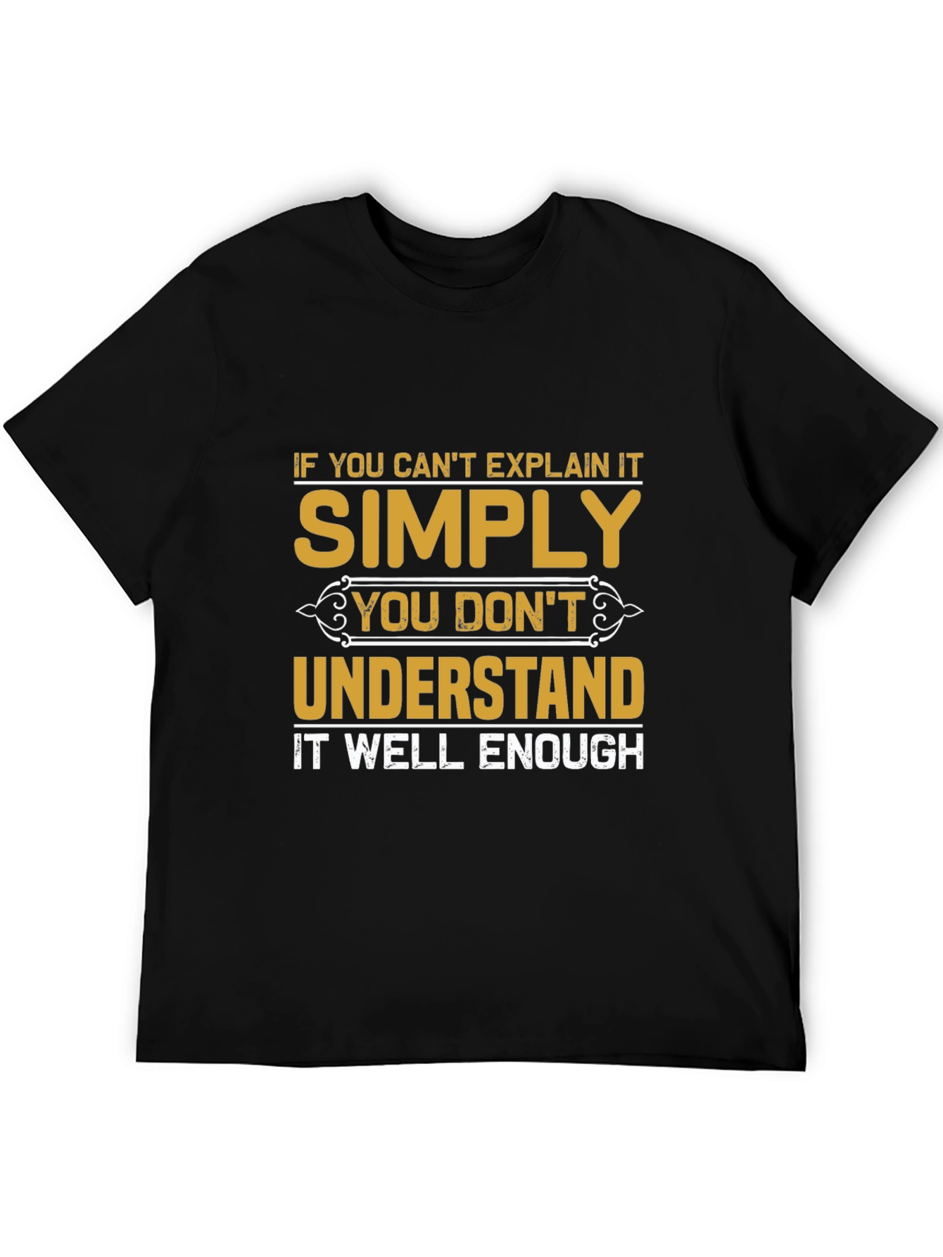Black Simply Understand Graphic Tee view 5