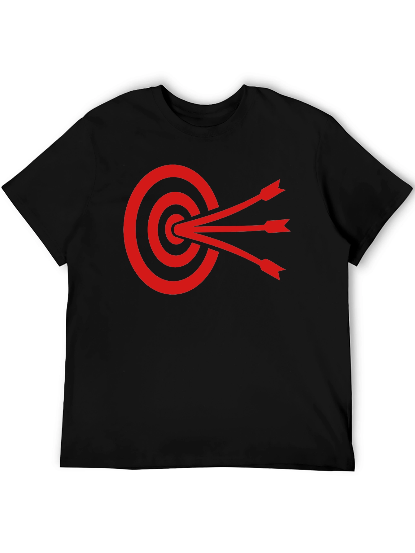 Black Target Practice Graphic Tee - Black Cotton Shirt view 5