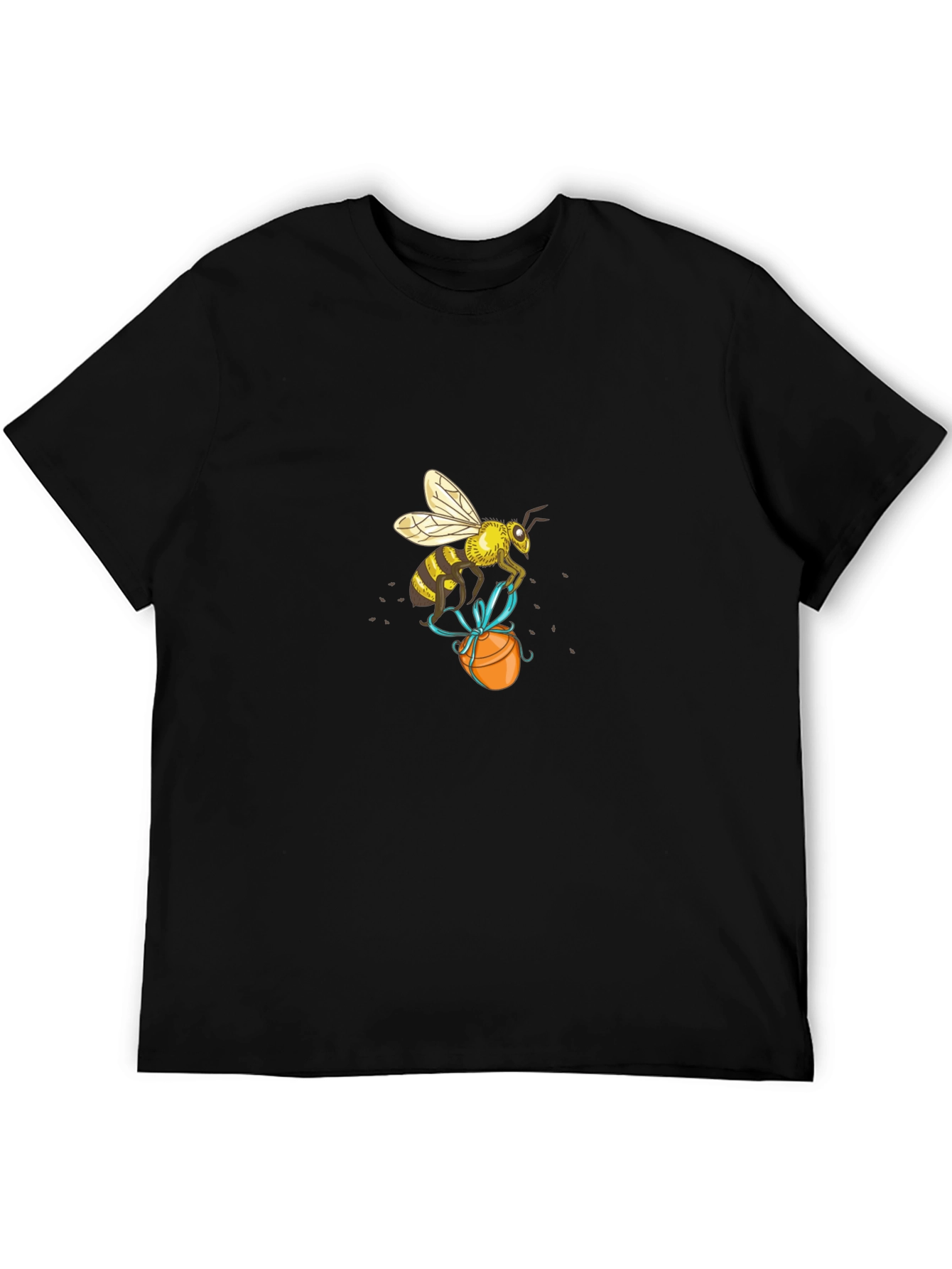 Black Bee with Egg T-Shirt - Unique Graphic Tee view 5
