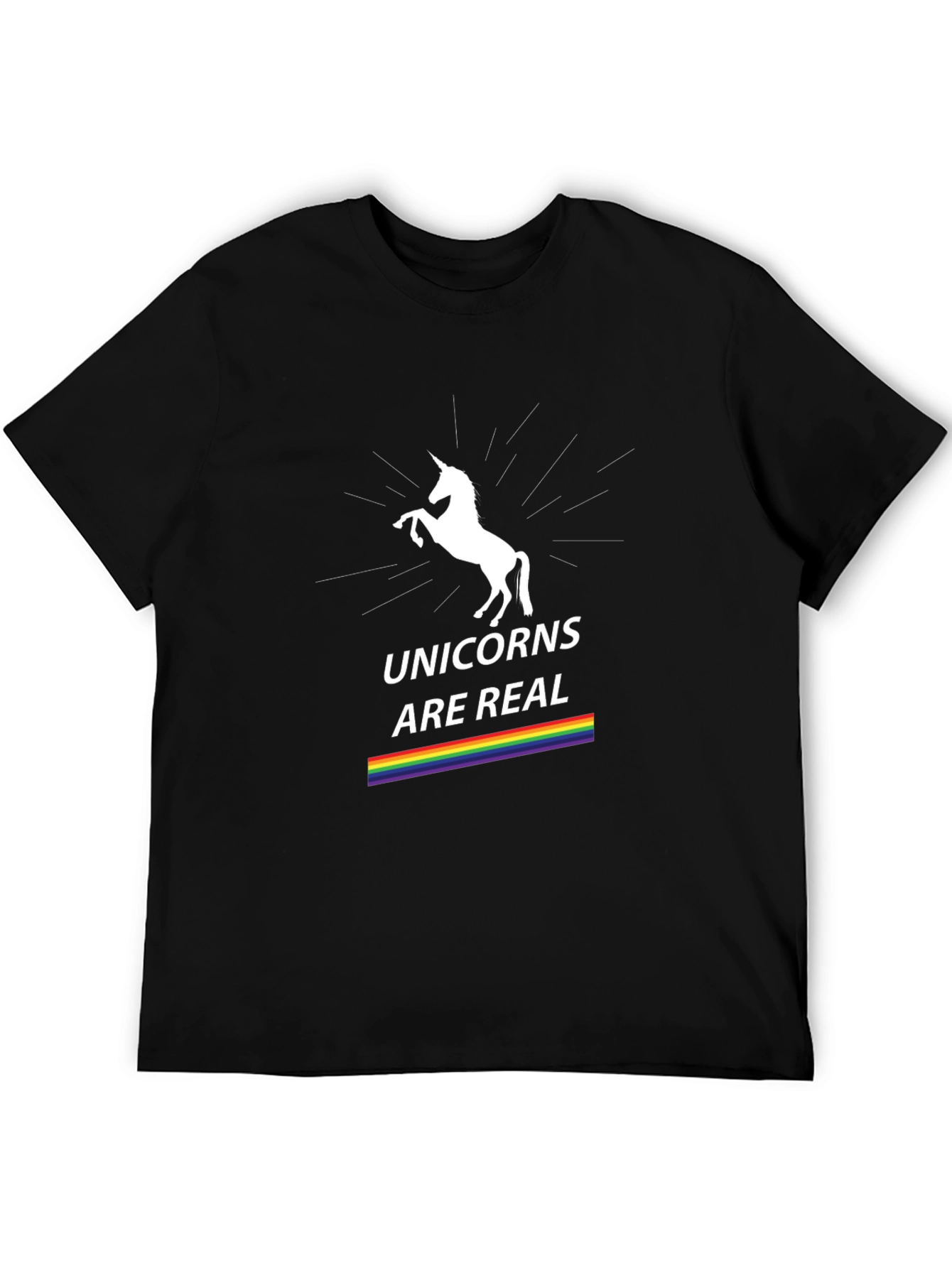 Black Unicorns Are Real Graphic Tee view 5