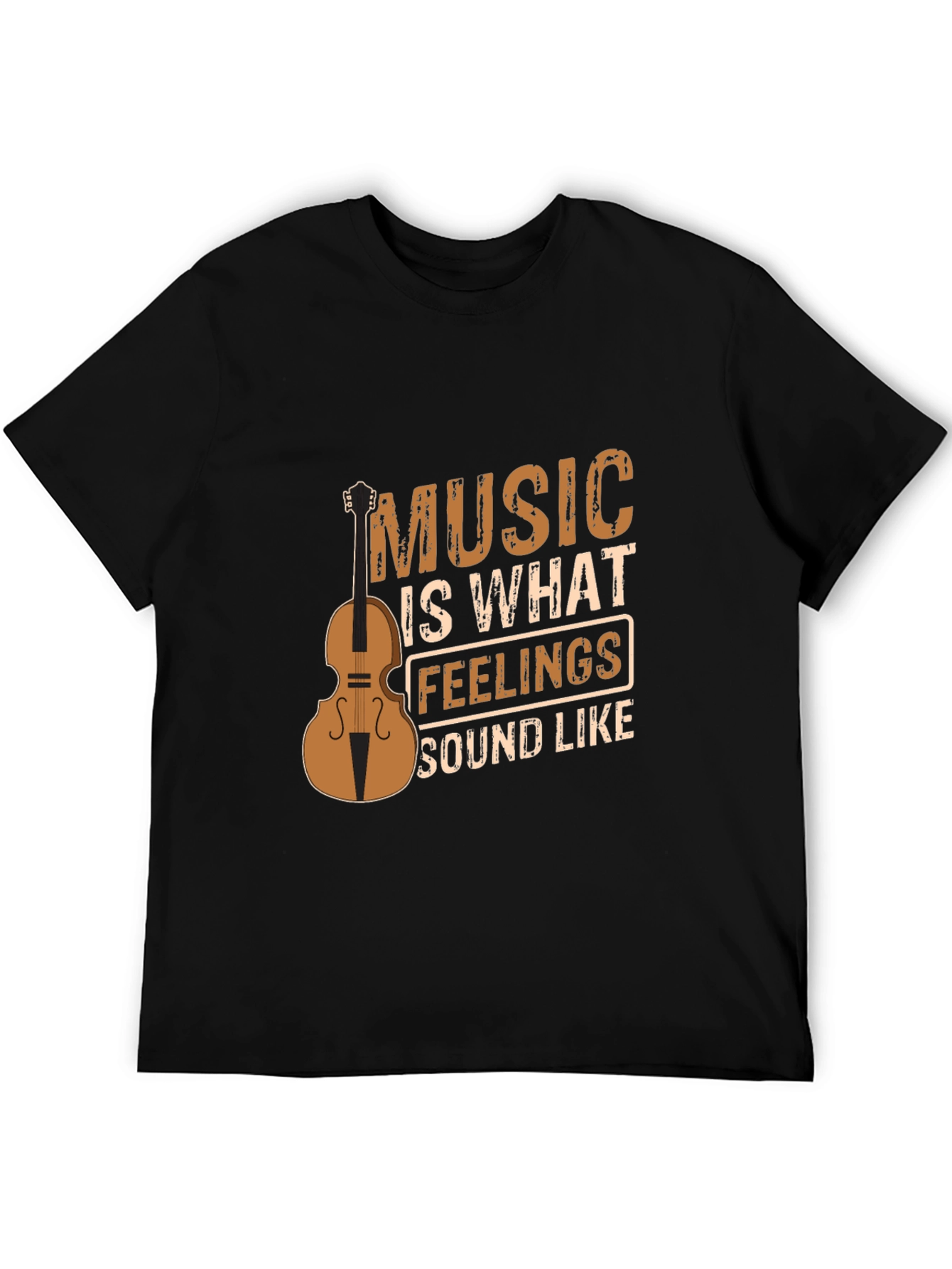 Black Music is What Feelings Sound Like Graphic Tee view 5
