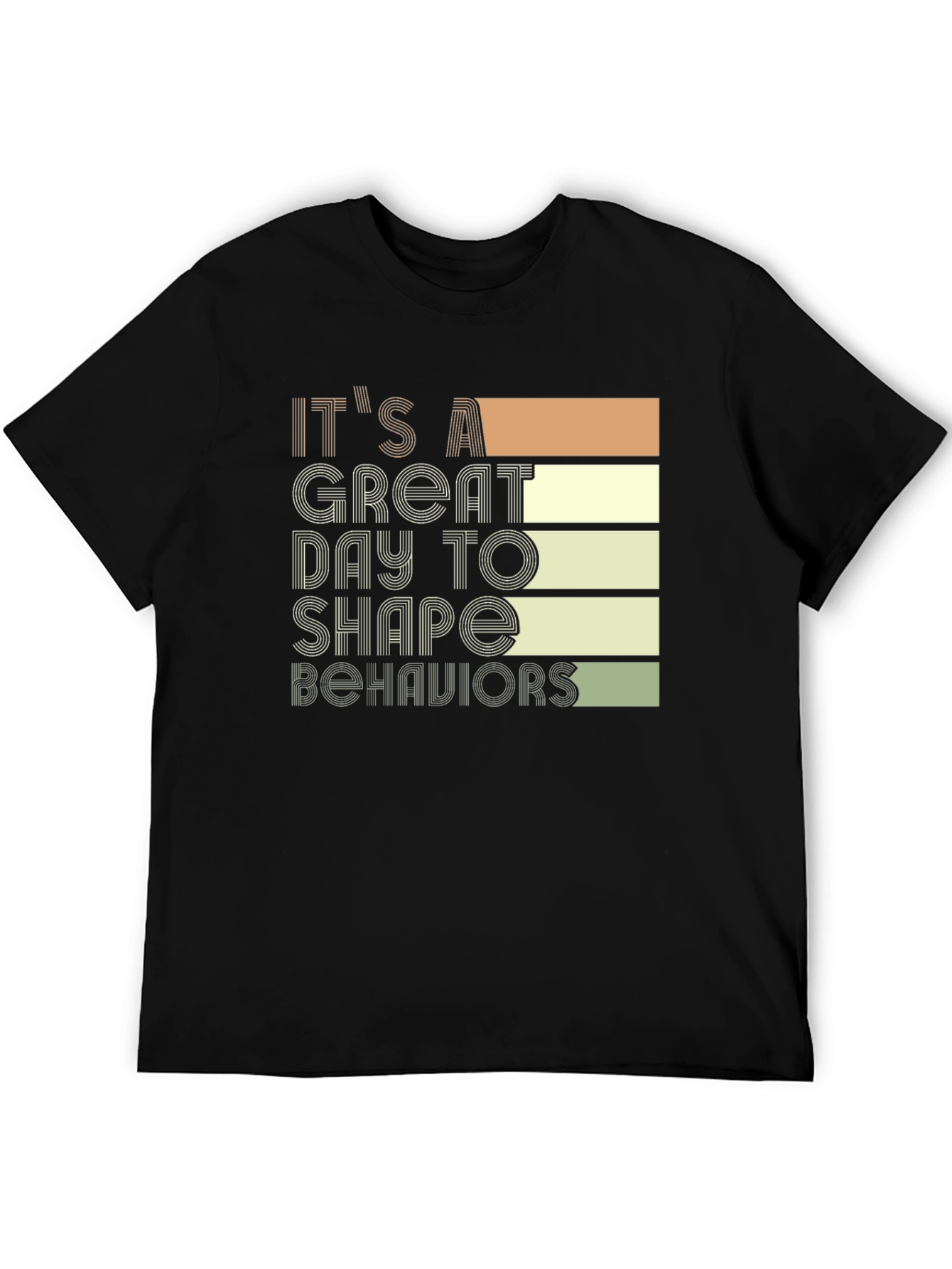 Black It's A Great Day to Shape Behaviors Graphic Tee view 5