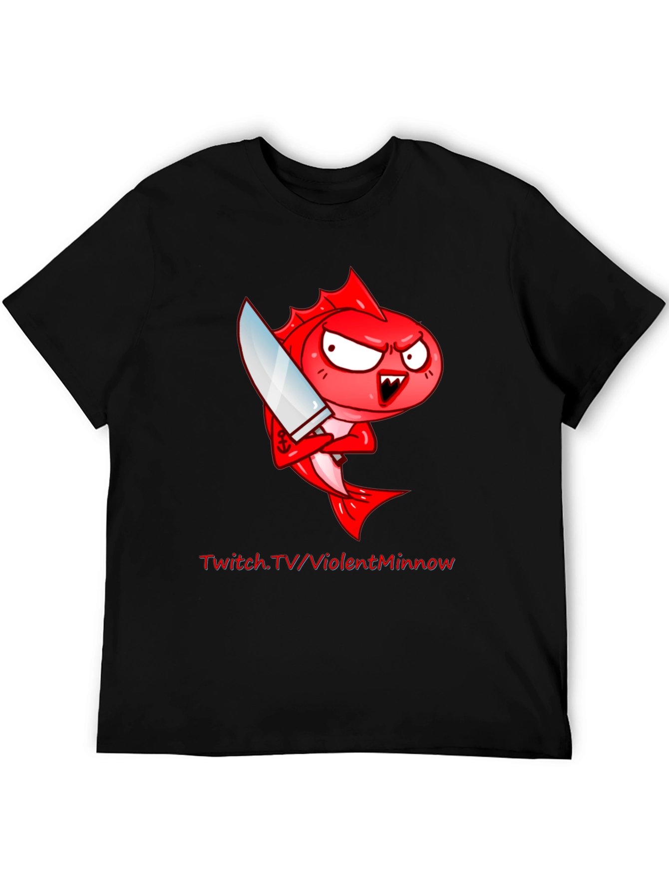 Black Violent Minnow Graphic Tee view 5