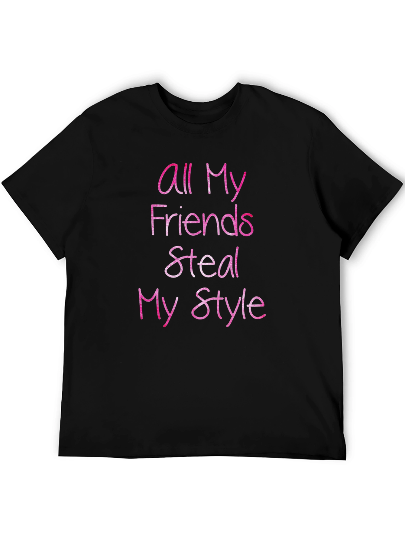 Black All My Friends Steal My Style Graphic Tee view 5