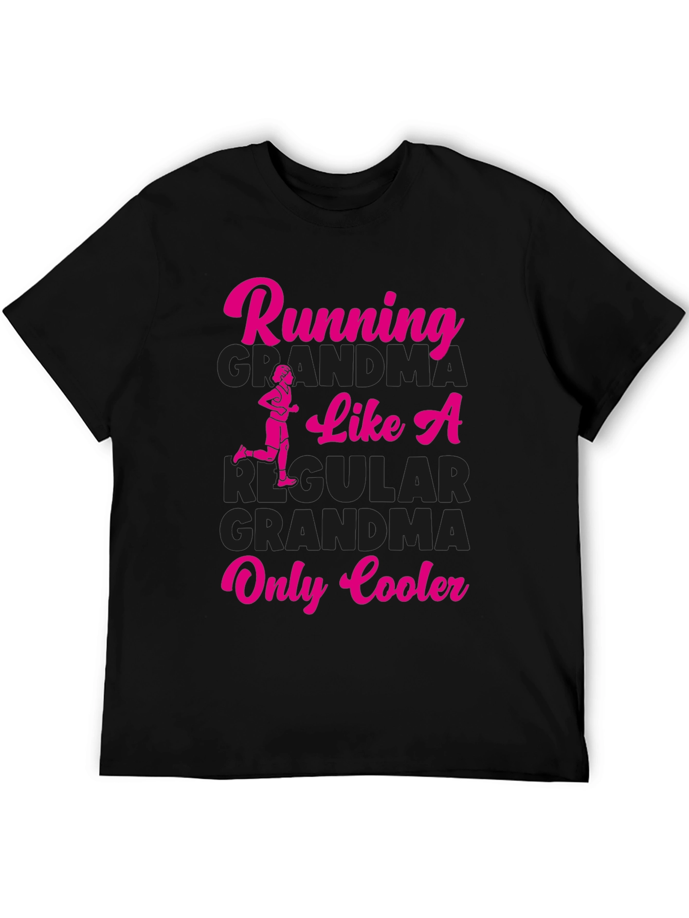 Black Running Grandma Graphic Tee - Only Cooler! view 5