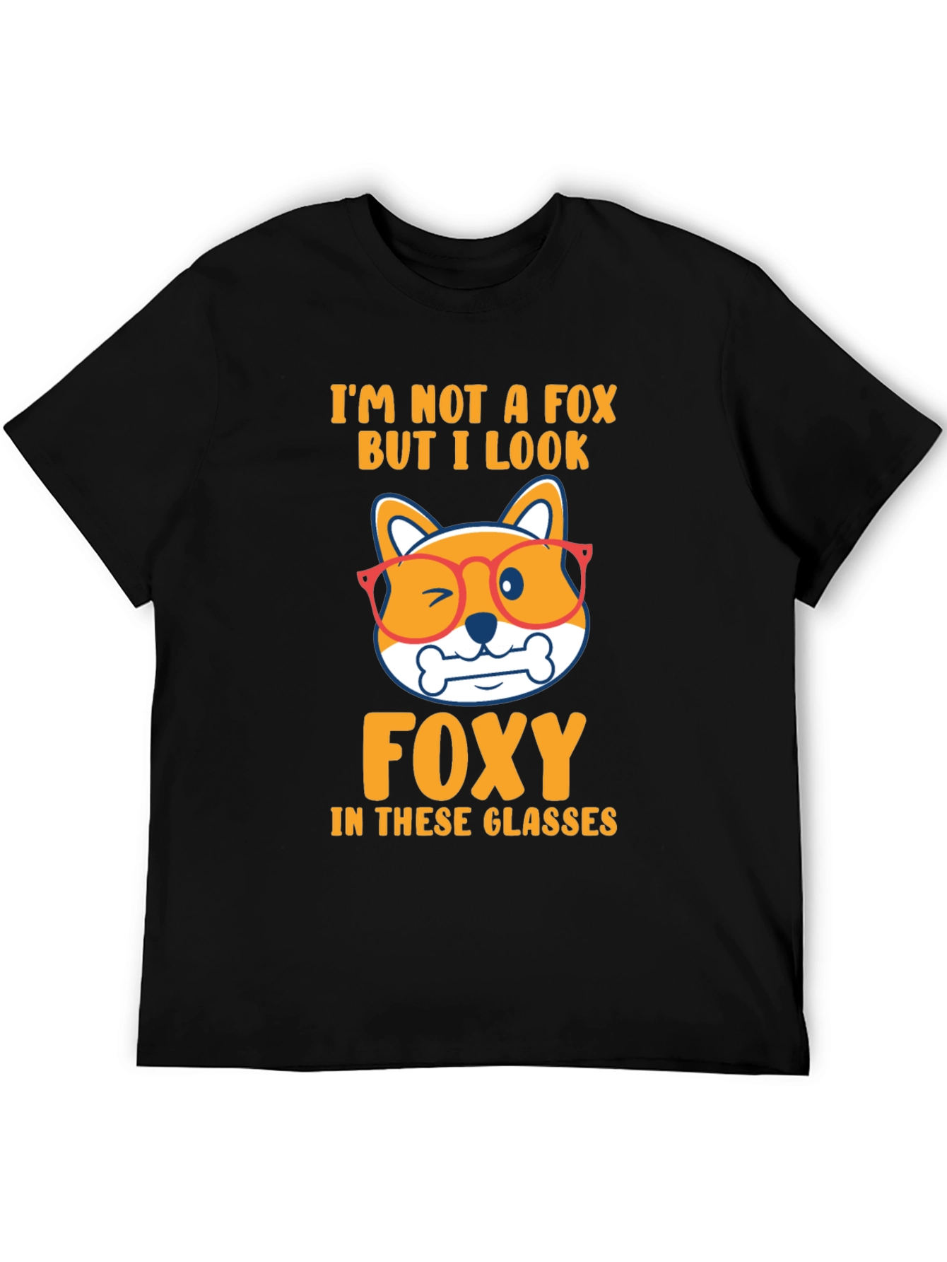 Foxy Dog Graphic T-Shirt - Fun Animal Tee - 5