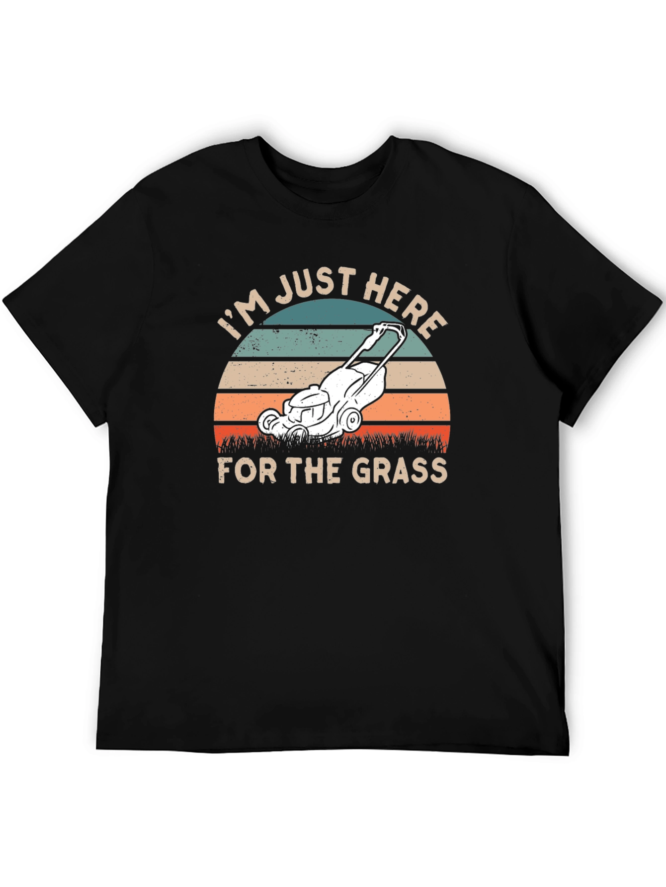 Black I'm Just Here For The Grass T-Shirt view 5