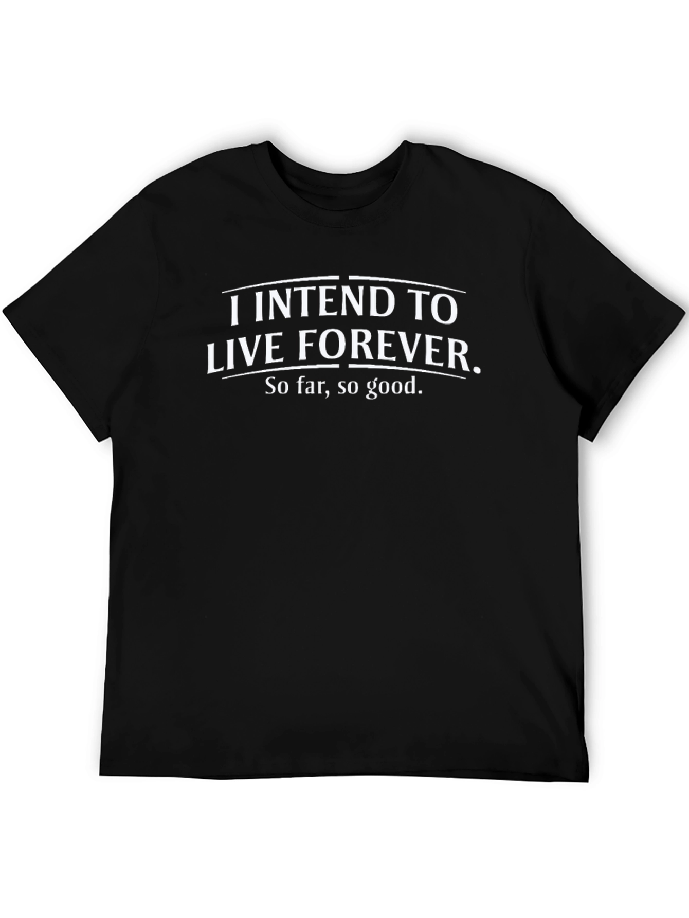 Black Live Forever T-Shirt - Funny Graphic Tee view 5