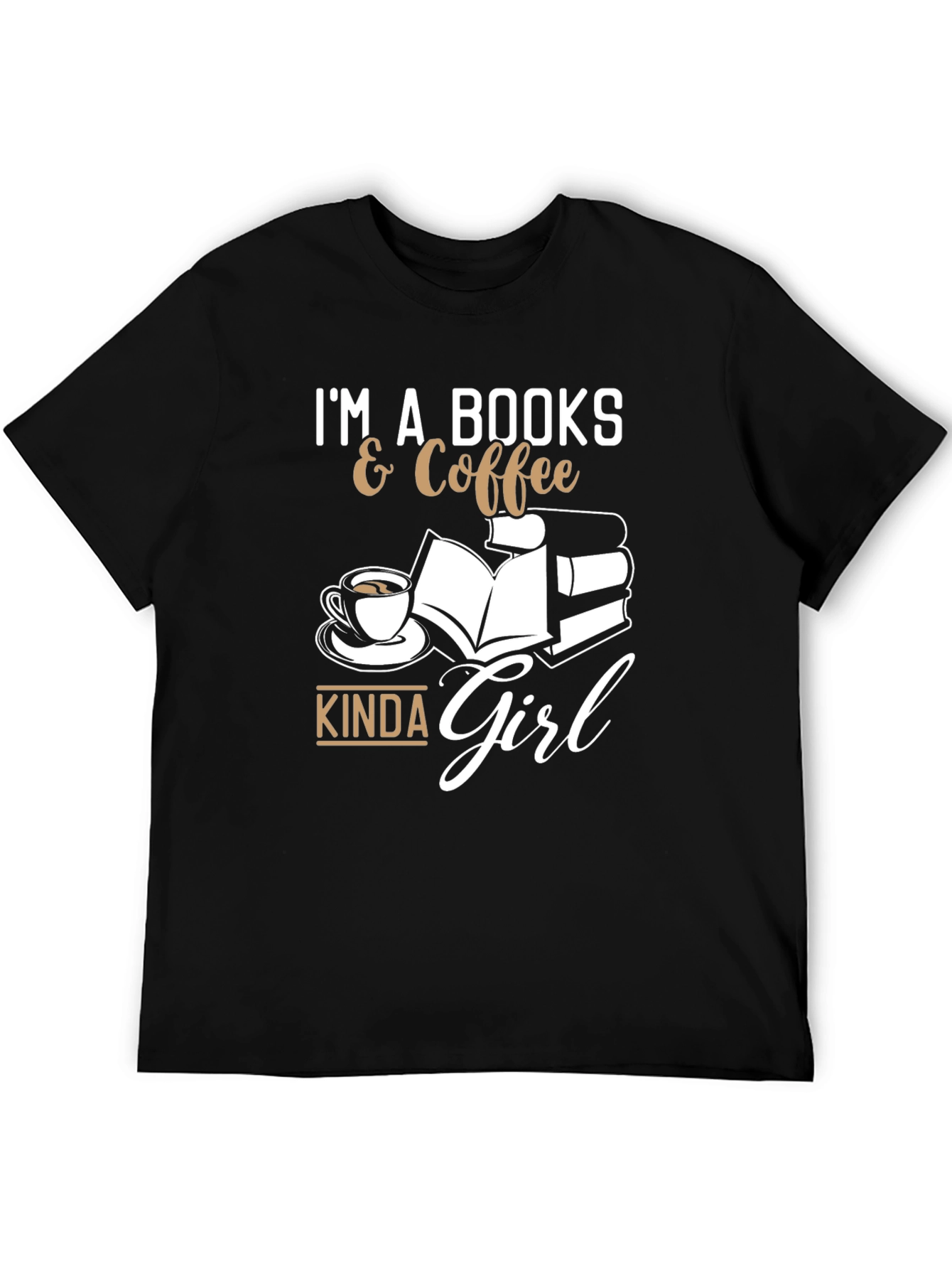 Black Books & Coffee Kinda Girl T-Shirt view 5
