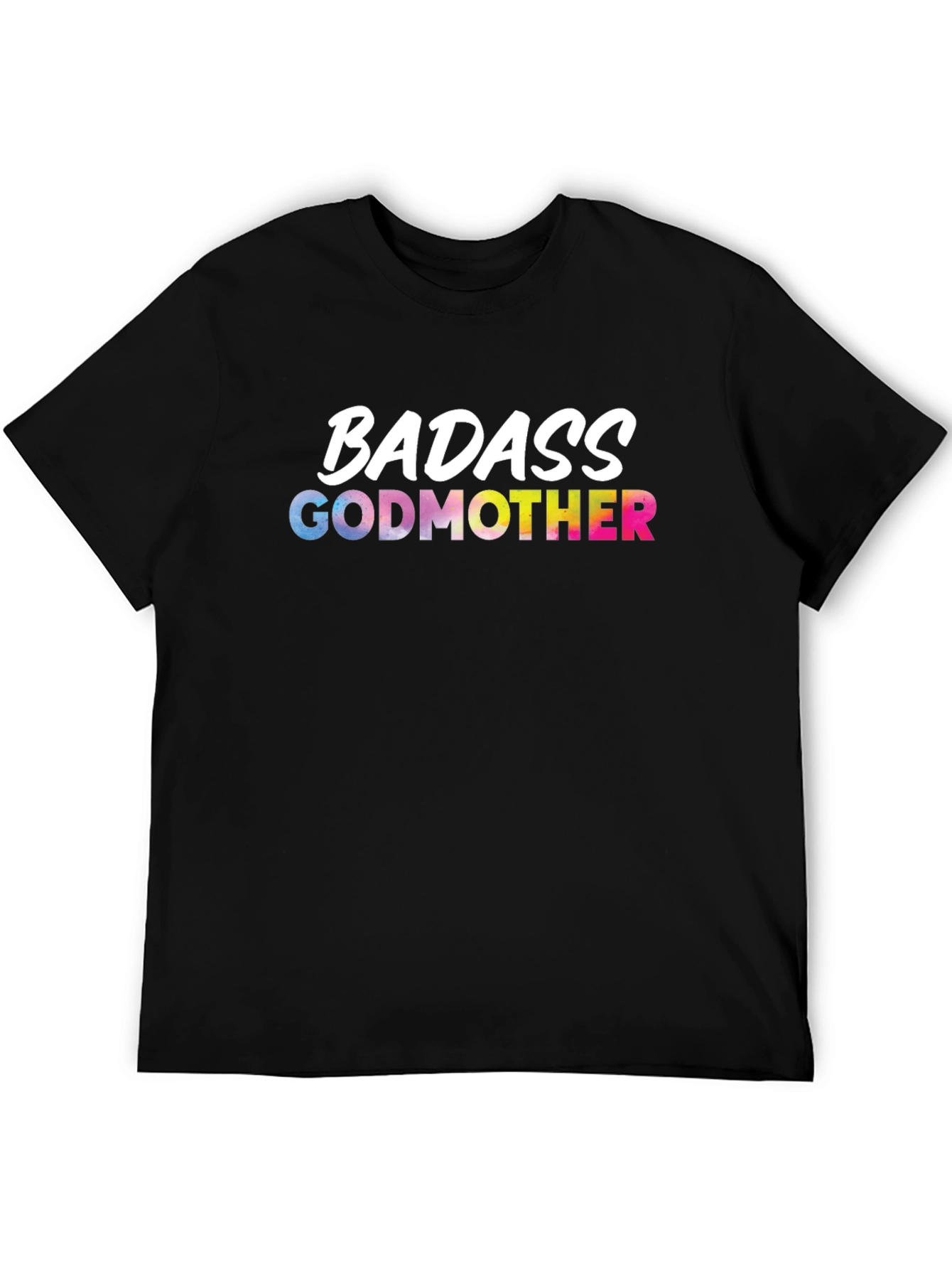 Black Badass Godmother Graphic Tee - Black view 5