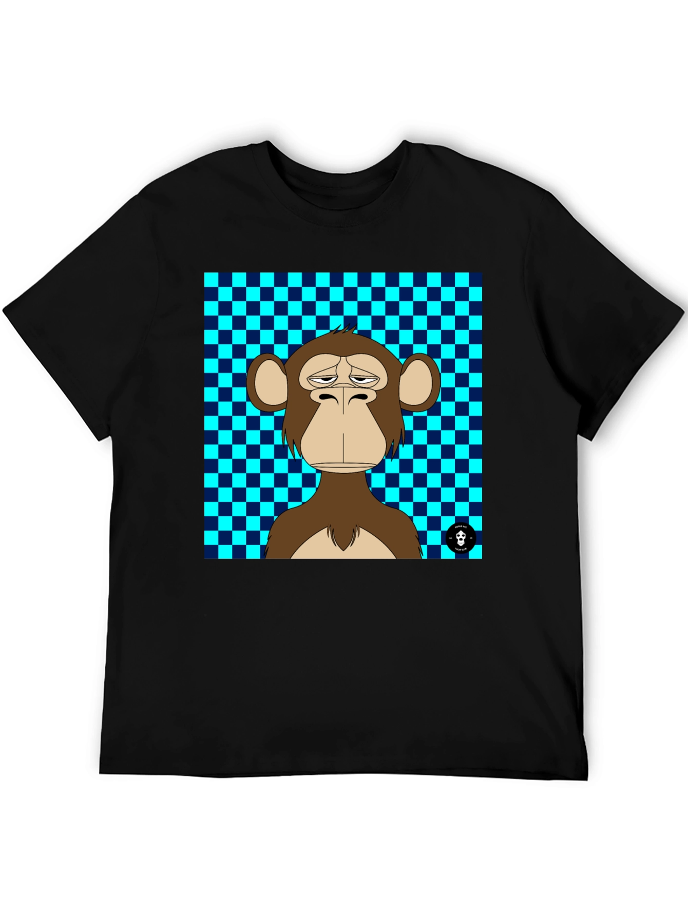 Black Bored Ape T-Shirt: Funky Graphic Tee view 5