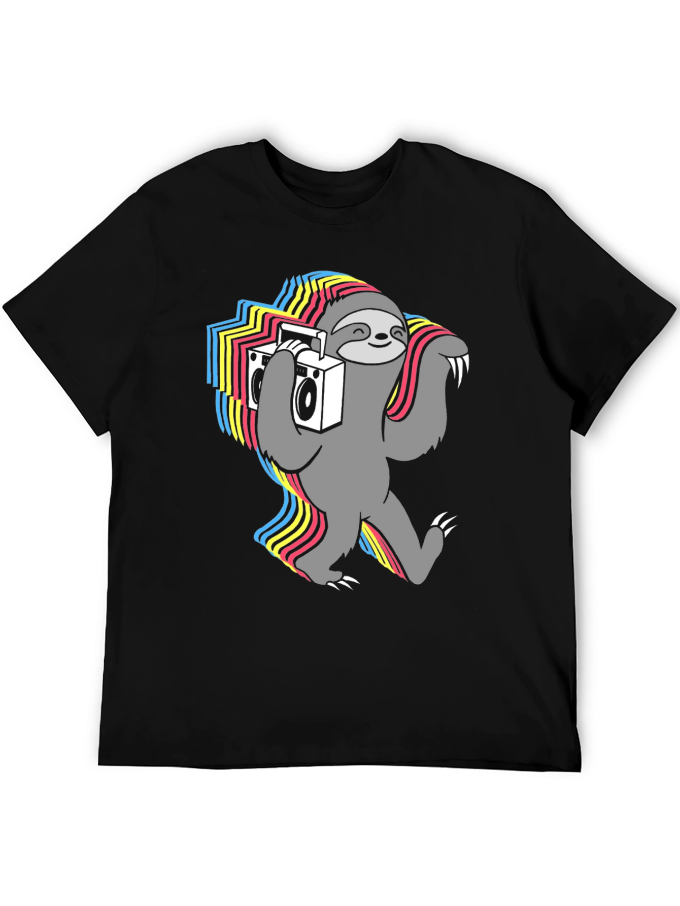 Black Sloth DJ Graphic Tee - Cool & Funky view 5