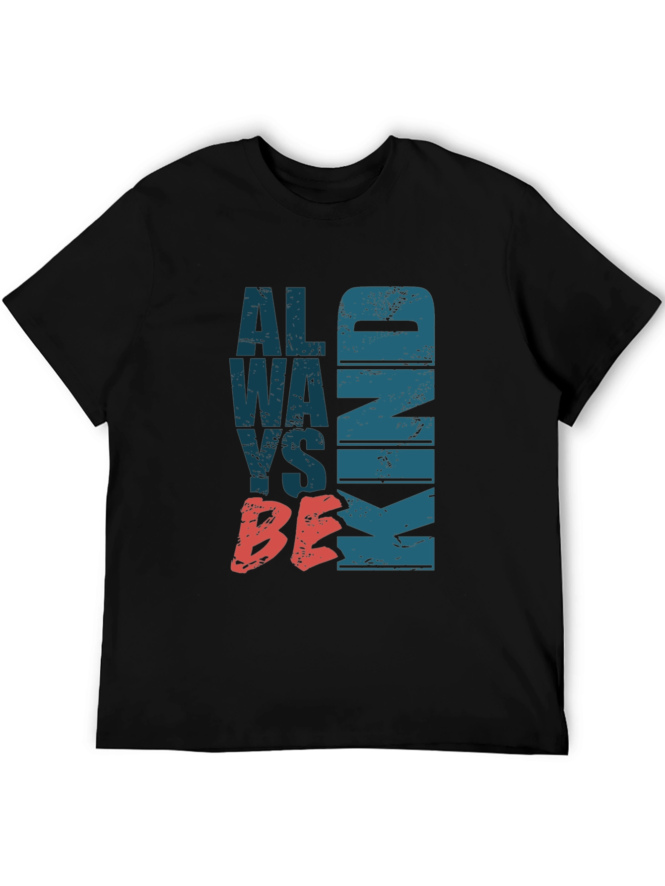 Black Always Be Kind Graphic Tee - Stylish Comfort view 5