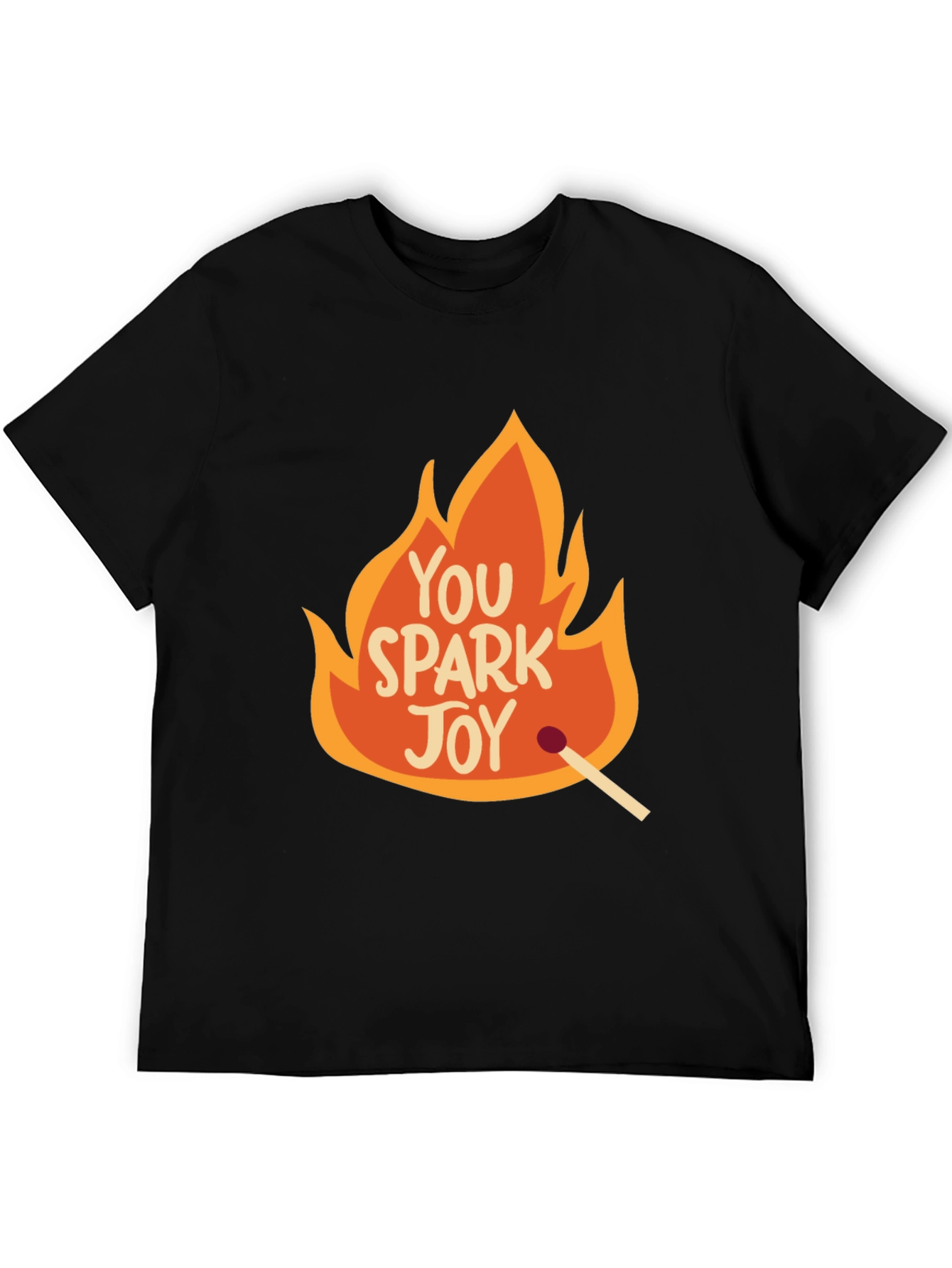 Black You Spark Joy Graphic Tee - Black view 5