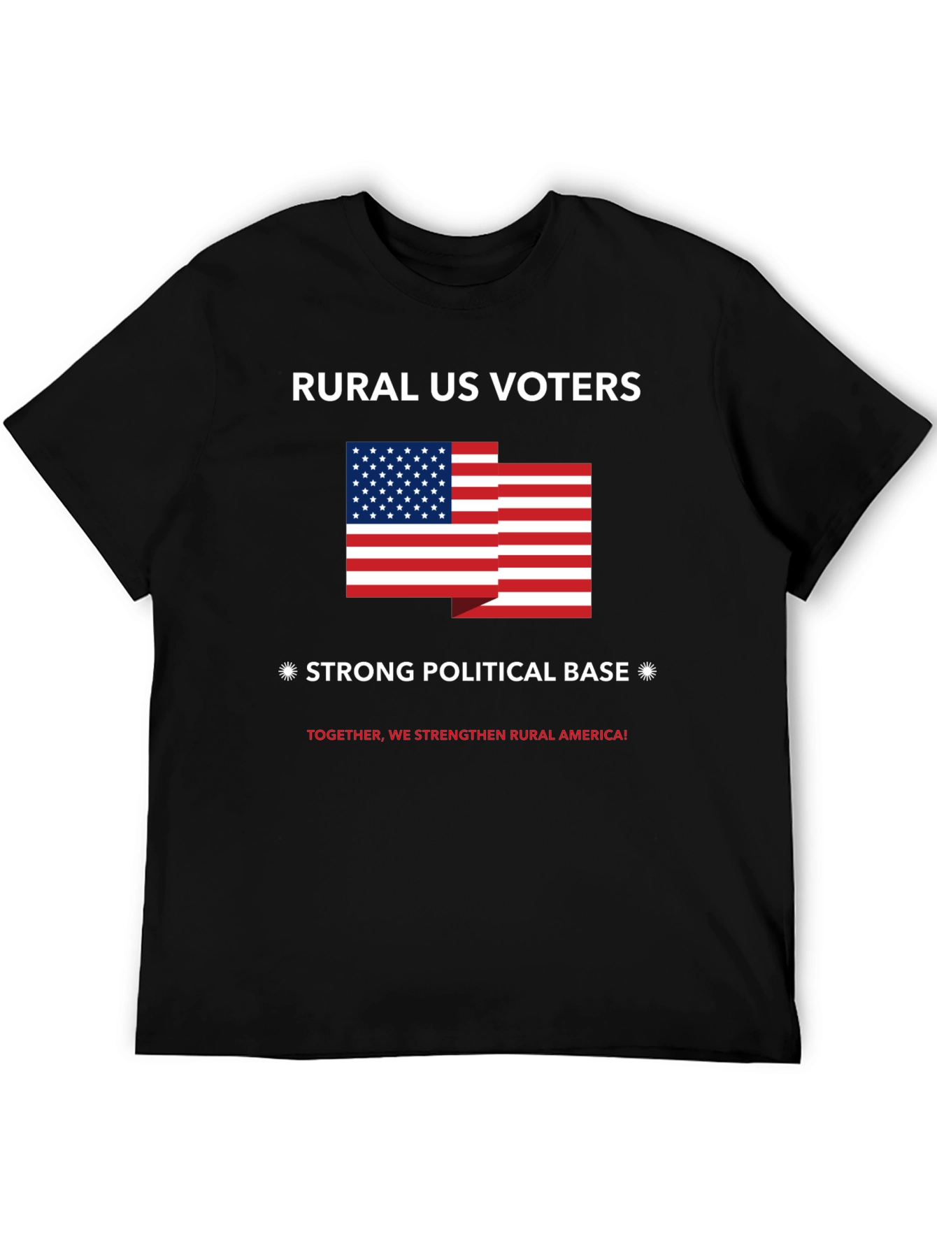 Black Rural US Voters Strong Political Base T-Shirt view 5