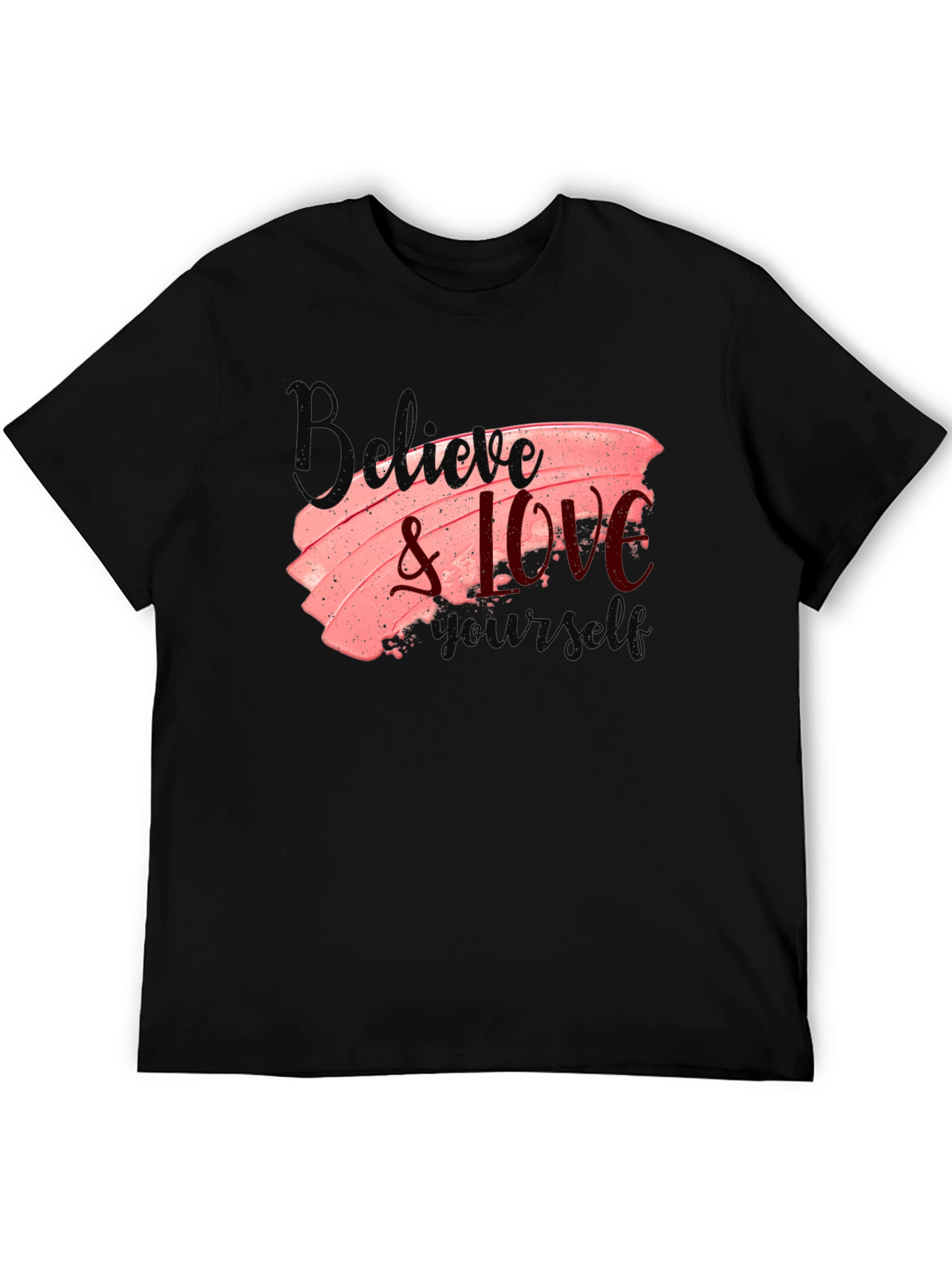Black Believe & Love Graphic Tee view 5