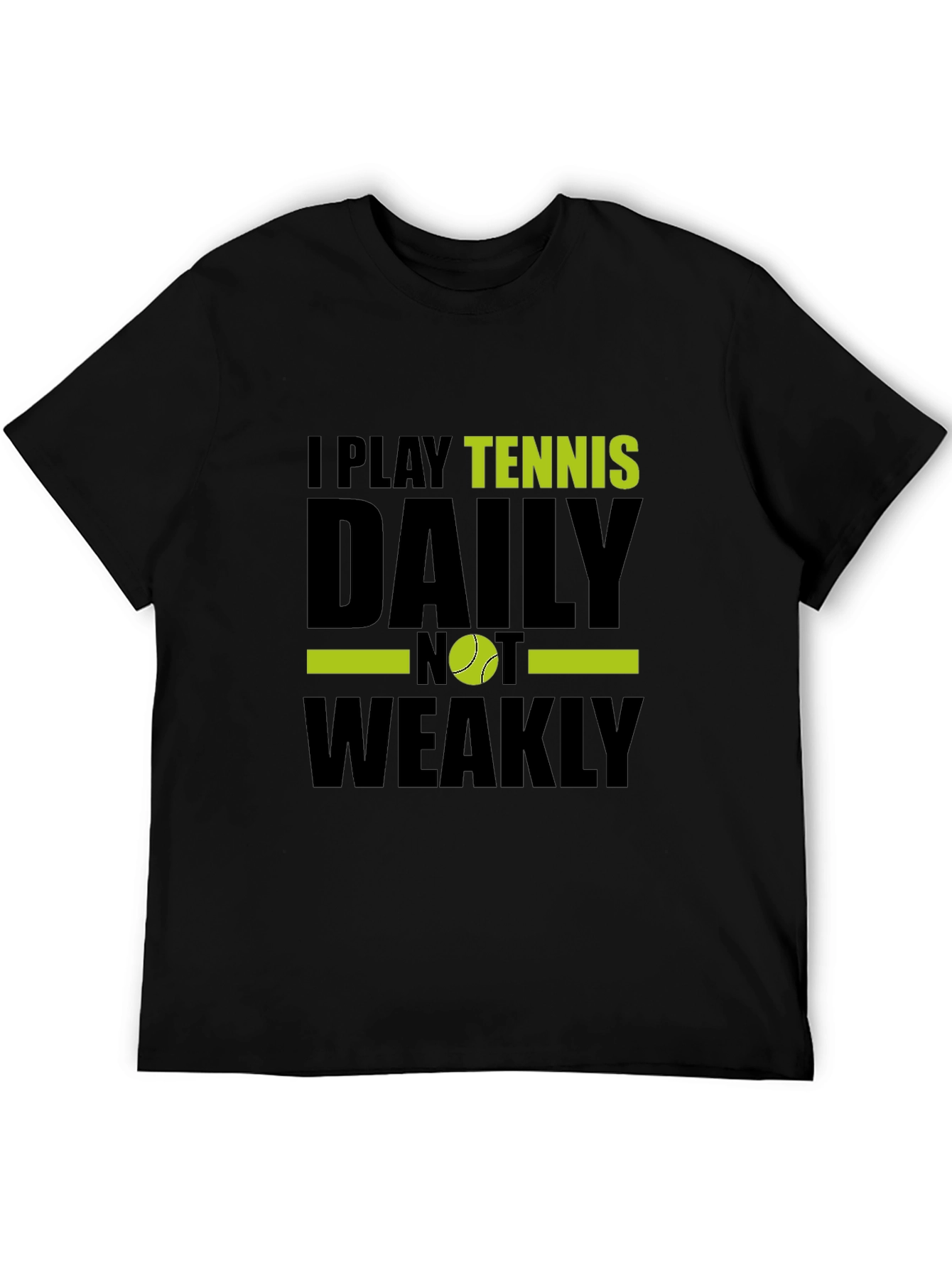 Black Tennis Player Graphic T-Shirt - Daily NOT Weakly! view 5