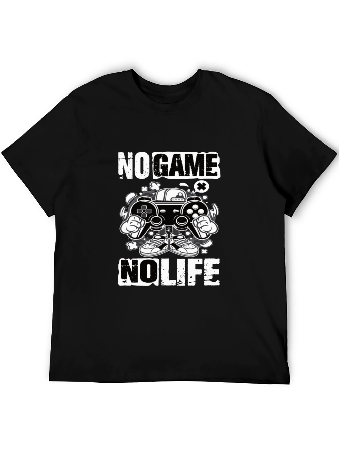 Black No Game No Life Graphic Tee view 5