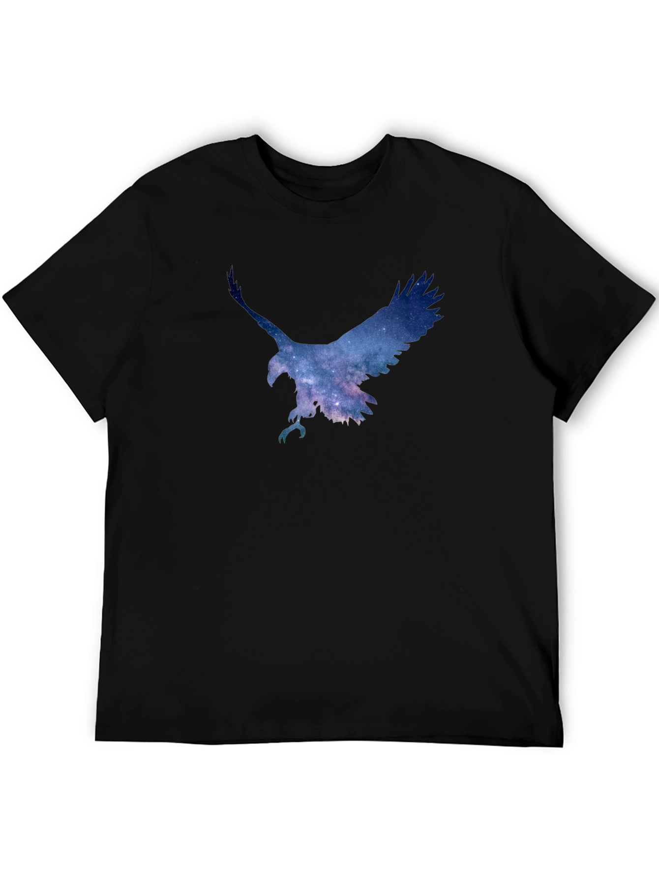 Black Galaxy Eagle Graphic T-Shirt view 5