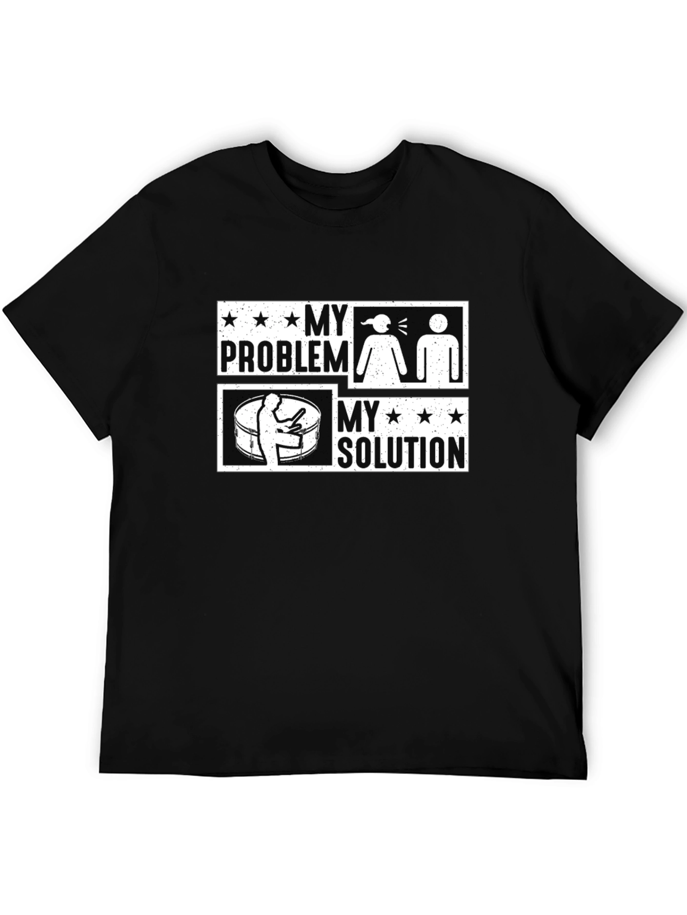 Black Drummer's Solution Graphic Tee view 5
