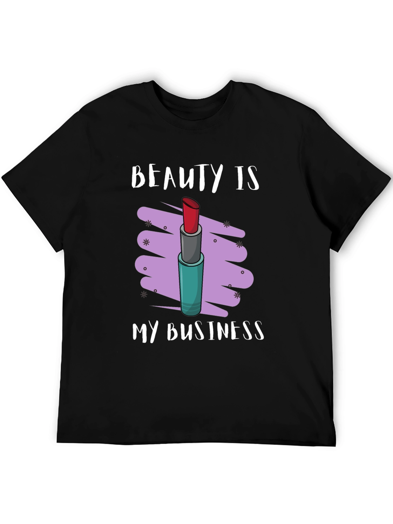 Black Beauty Is My Business Lipstick Graphic Tee view 5