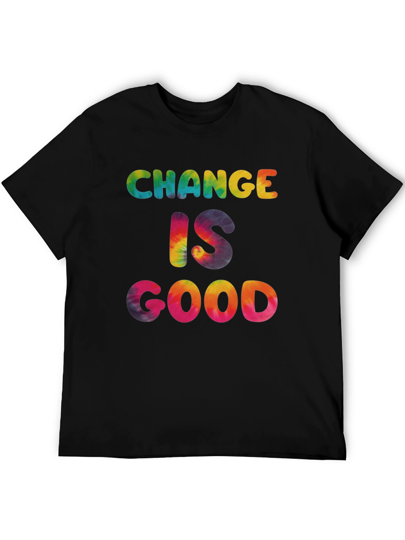Black Change Is Good Tie Dye Graphic Tee view 5