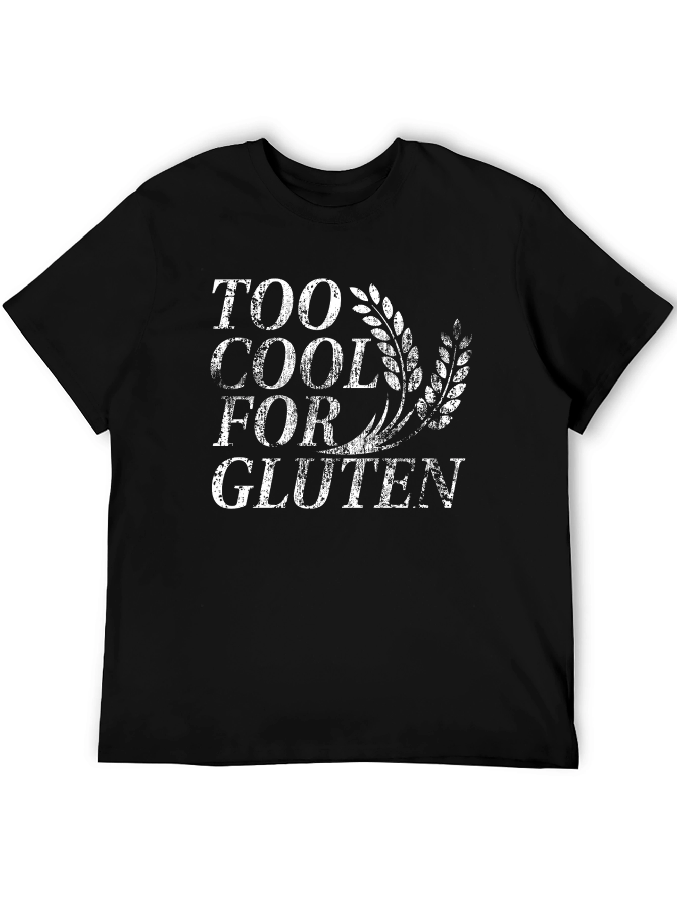Black Too Cool For Gluten Graphic Tee - Black view 5