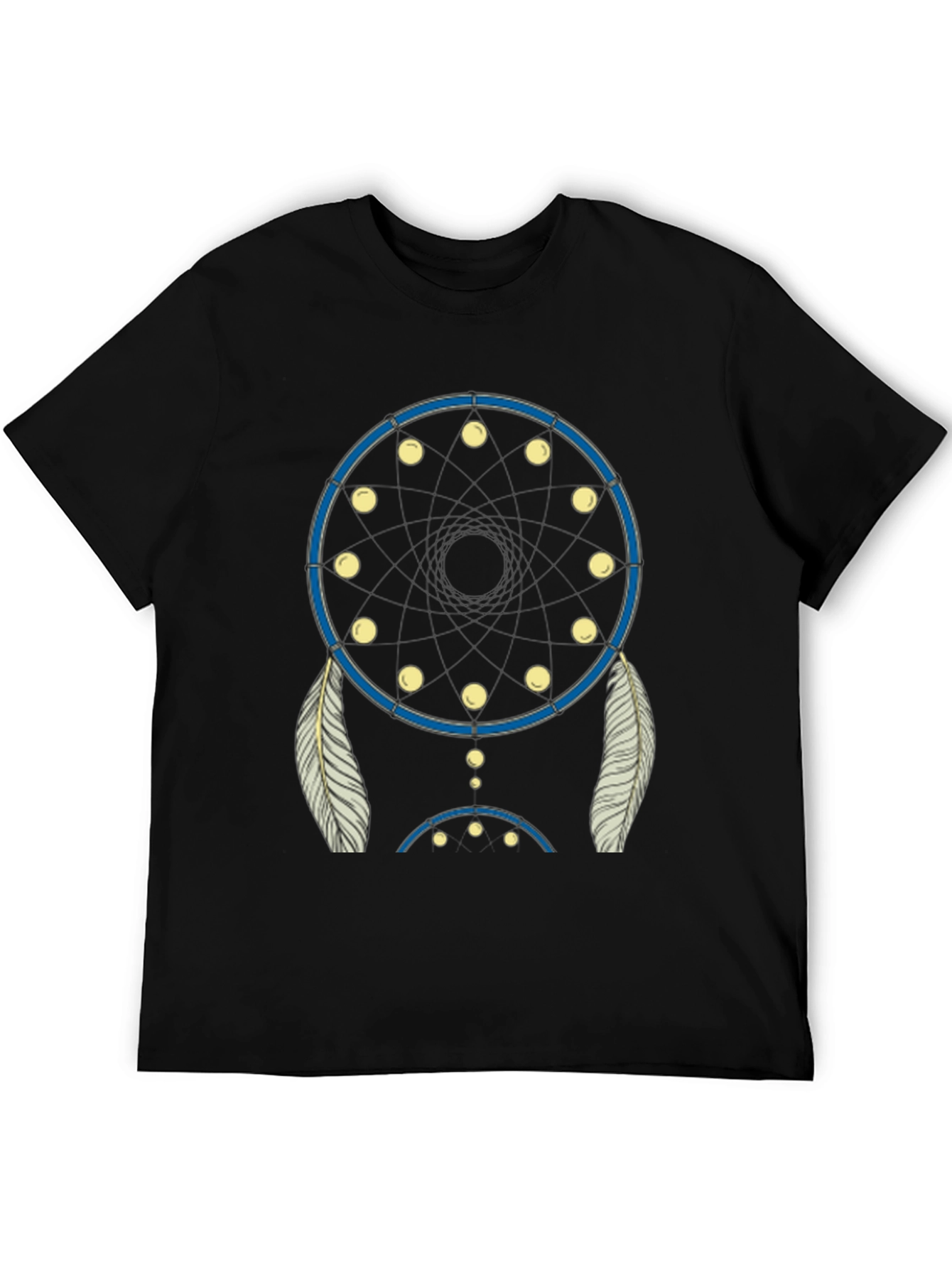 Black Dream Catcher Graphic Tee - Black Cotton Blend view 5