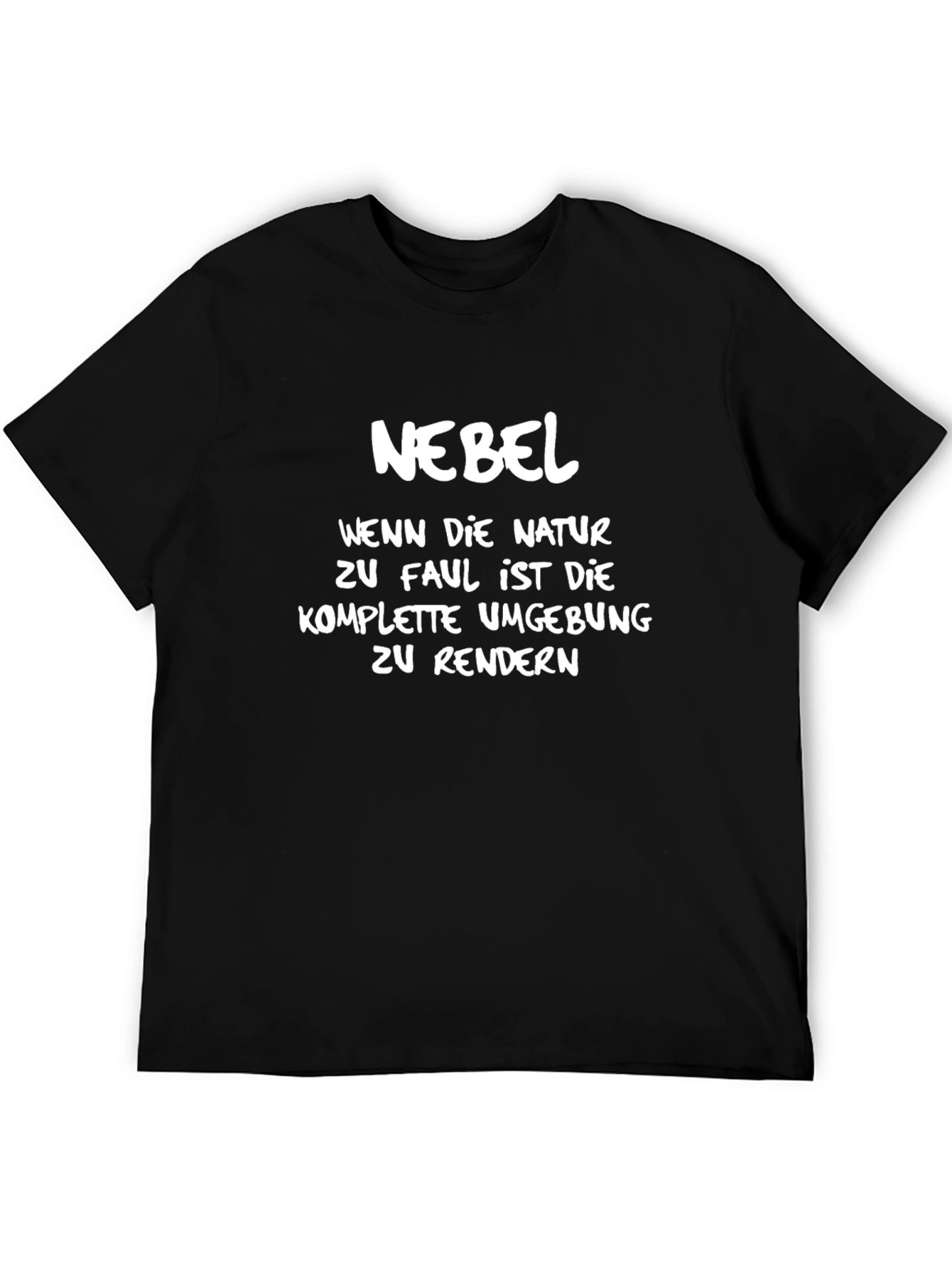 Black Nebel T-Shirt: When Nature is Too Lazy view 5