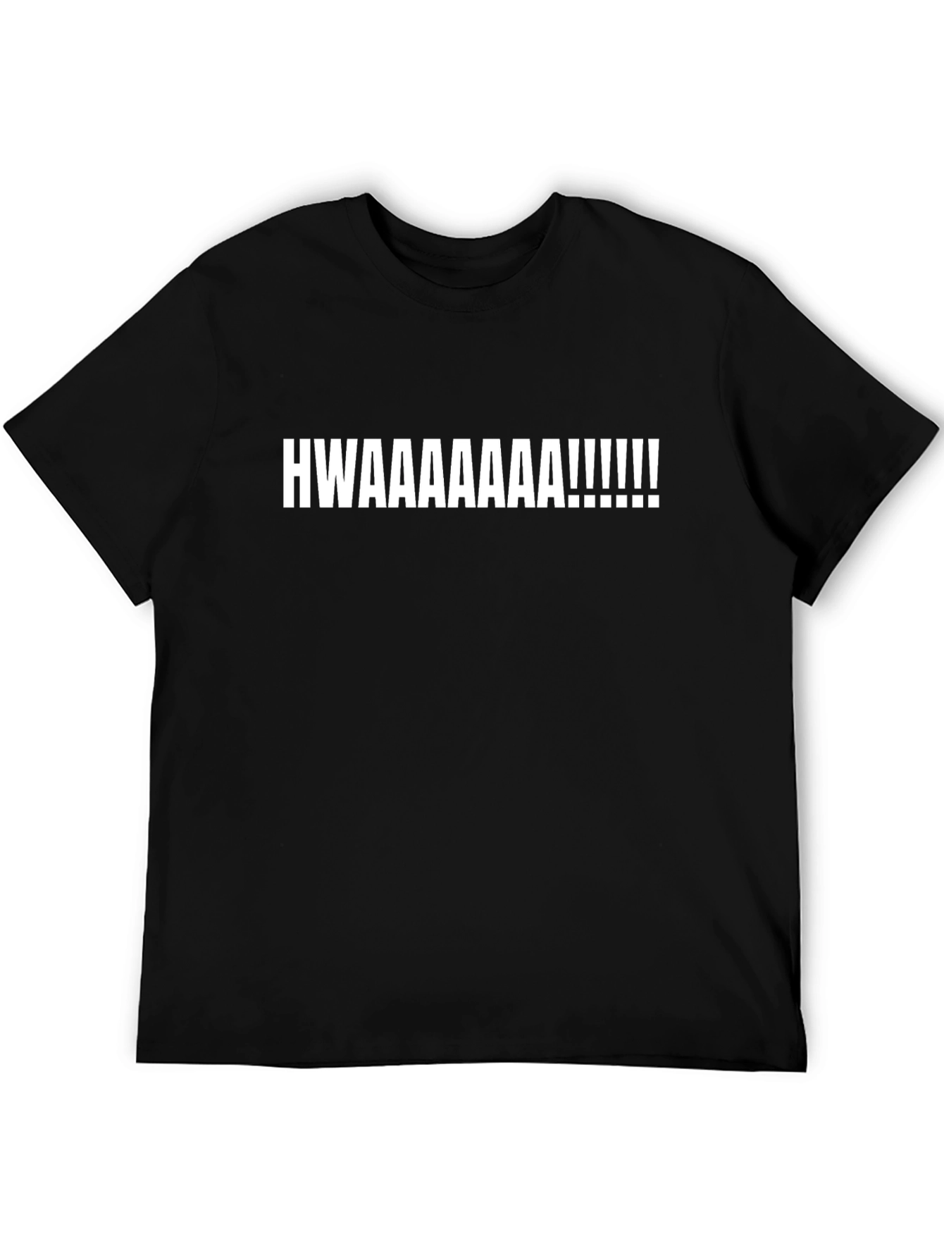 Black Hwaaaaa T-Shirt - Bold Graphic Tee view 5