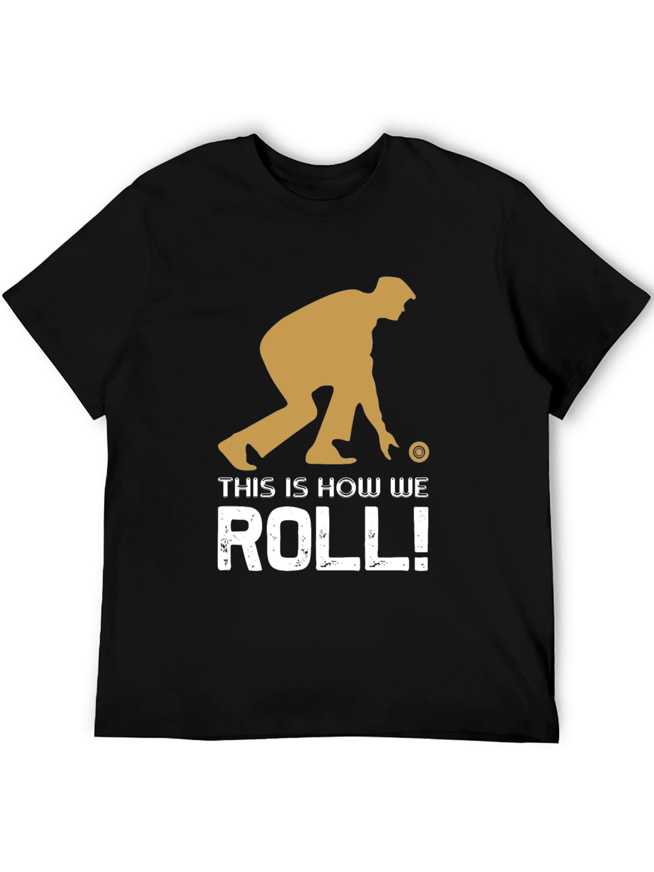 Black This is How We Roll! Bowling T-Shirt view 5