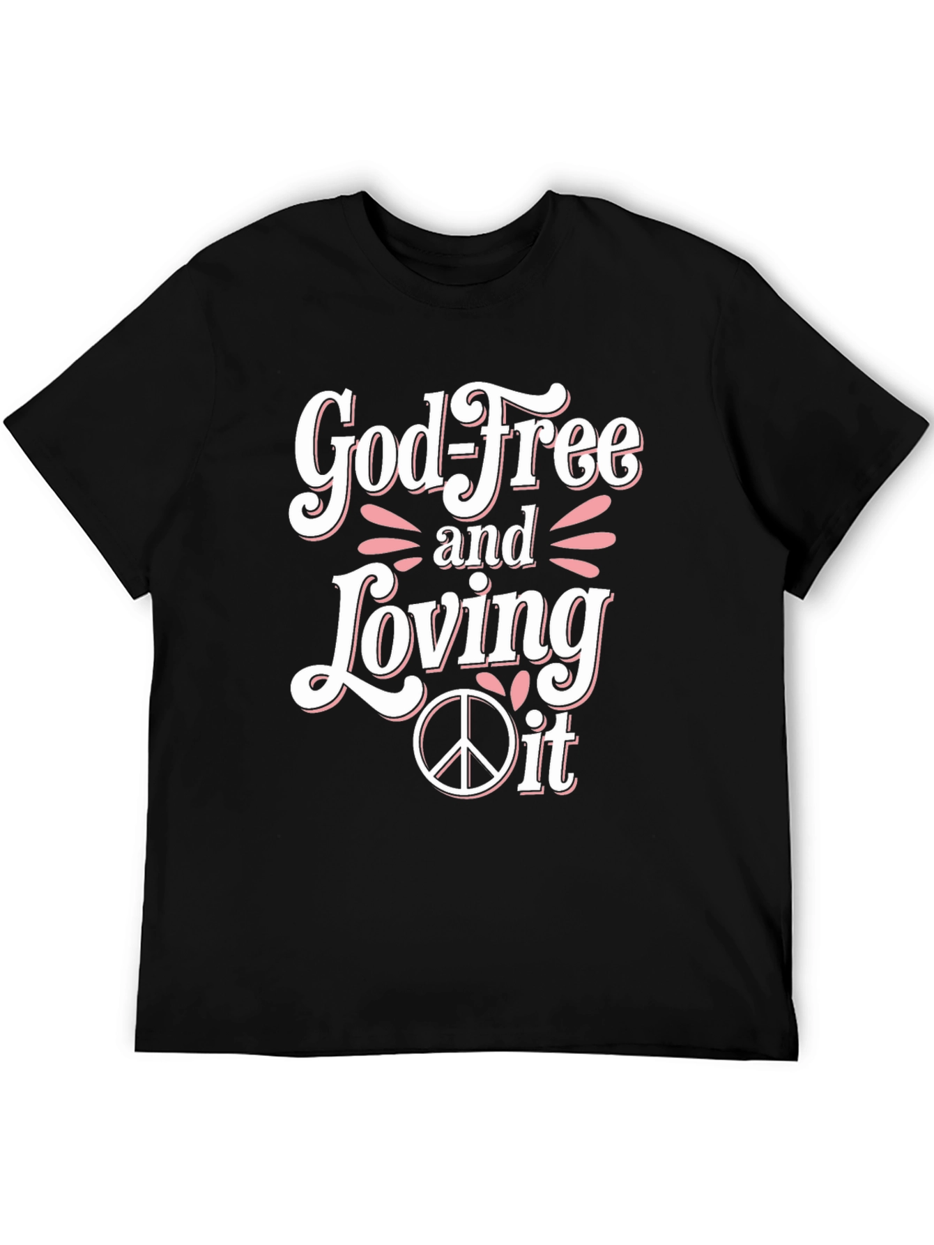 Black God-Free and Loving It T-Shirt view 5