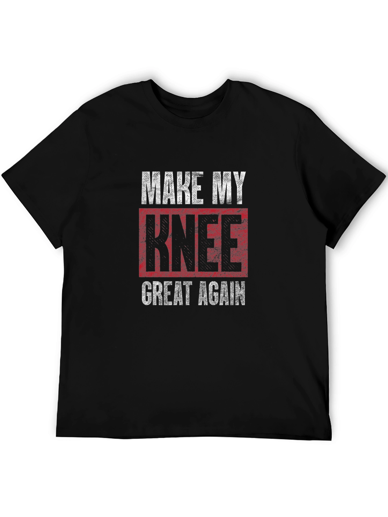 Black Make My Knee Great Again T-Shirt view 5