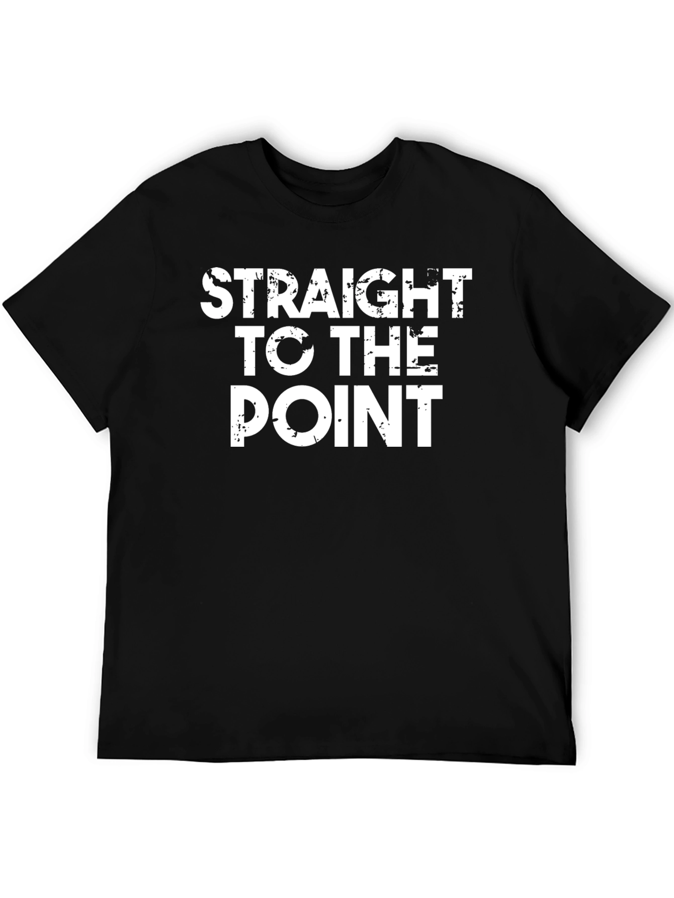 Black Straight to the Point Graphic Tee view 5