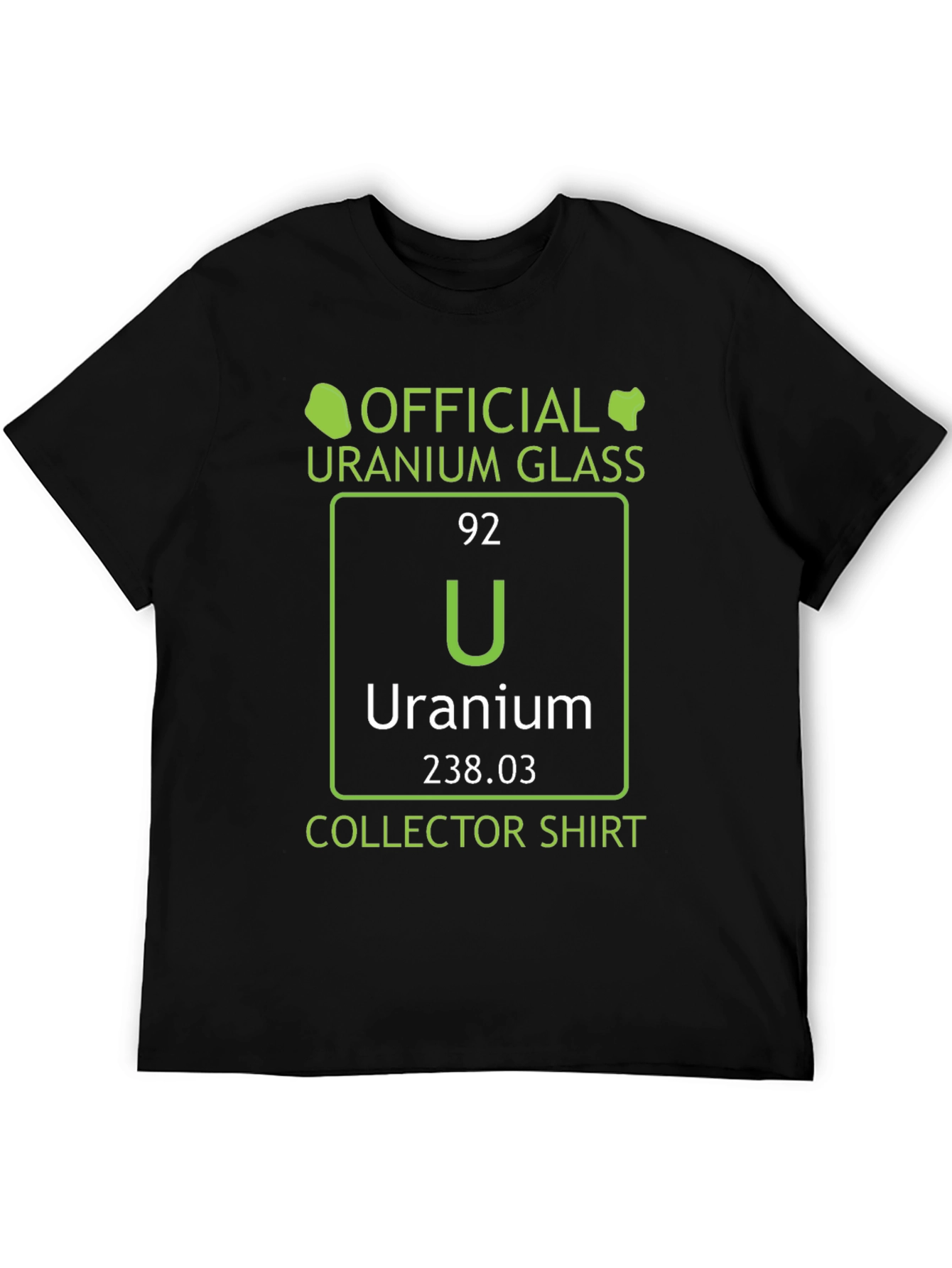 Black Uranium Glass Collector T-Shirt - Periodic Table Tee view 5