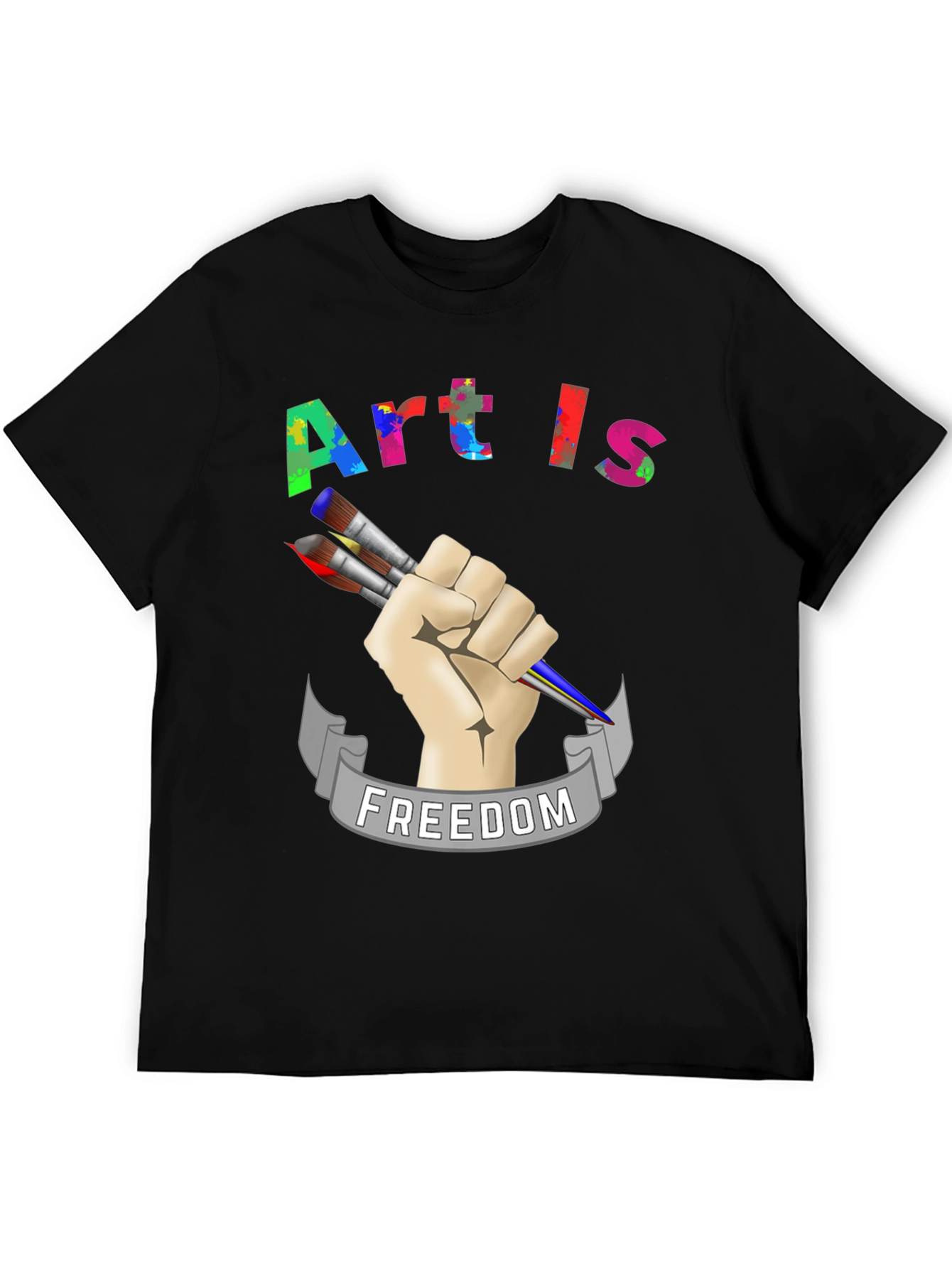 Black Art is Freedom Graphic T-Shirt view 5