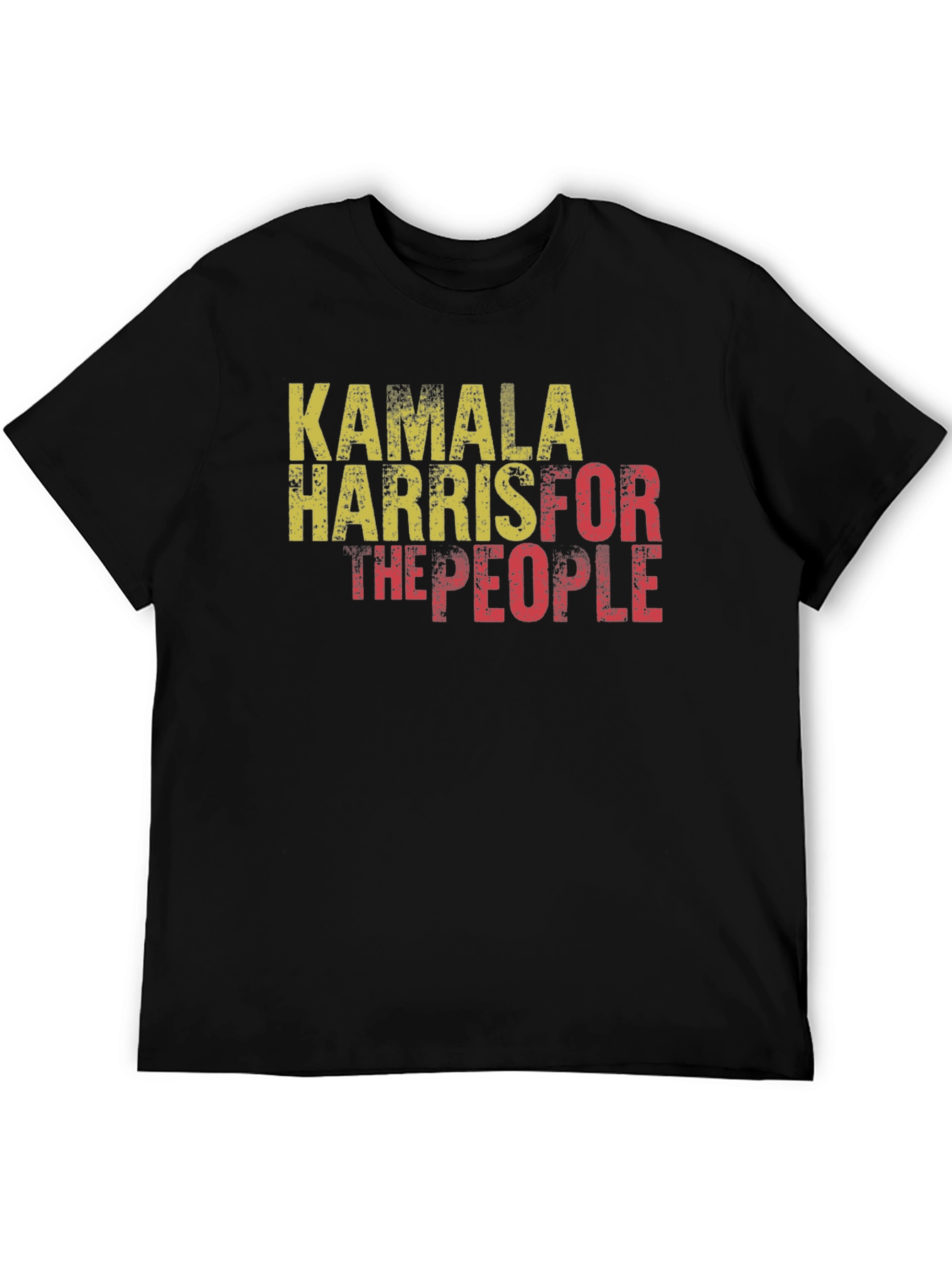 Black Kamala Harris For The People Black T-Shirt view 5