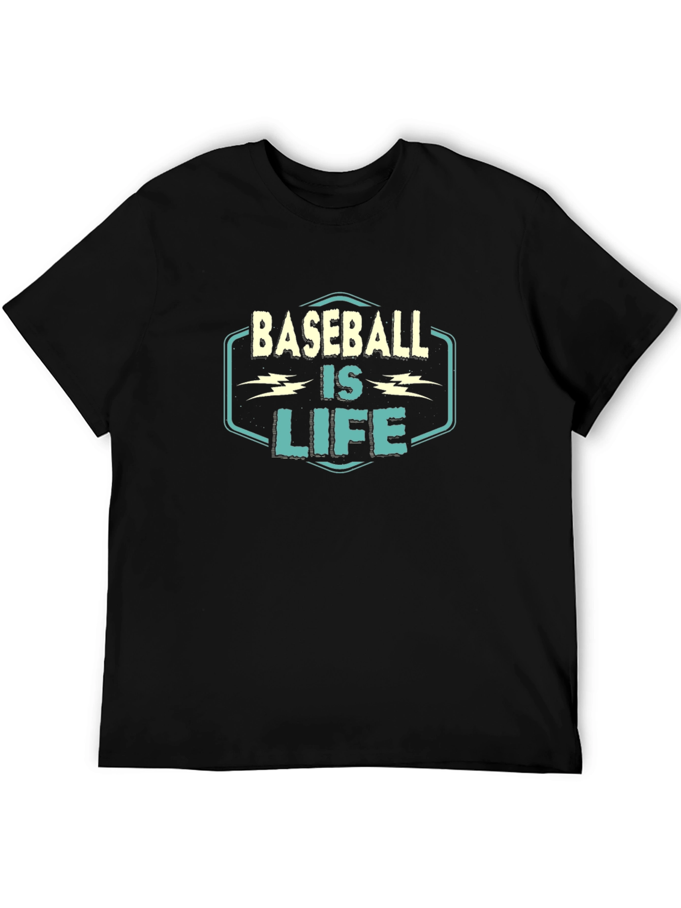 Black Baseball is Life Graphic T-Shirt view 5