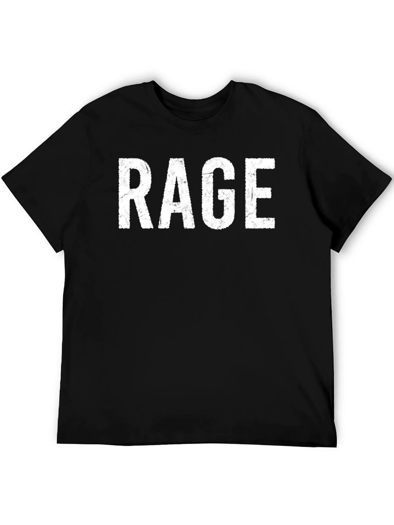 Black Rage Graphic Tee - Bold Statement T-Shirt view 5